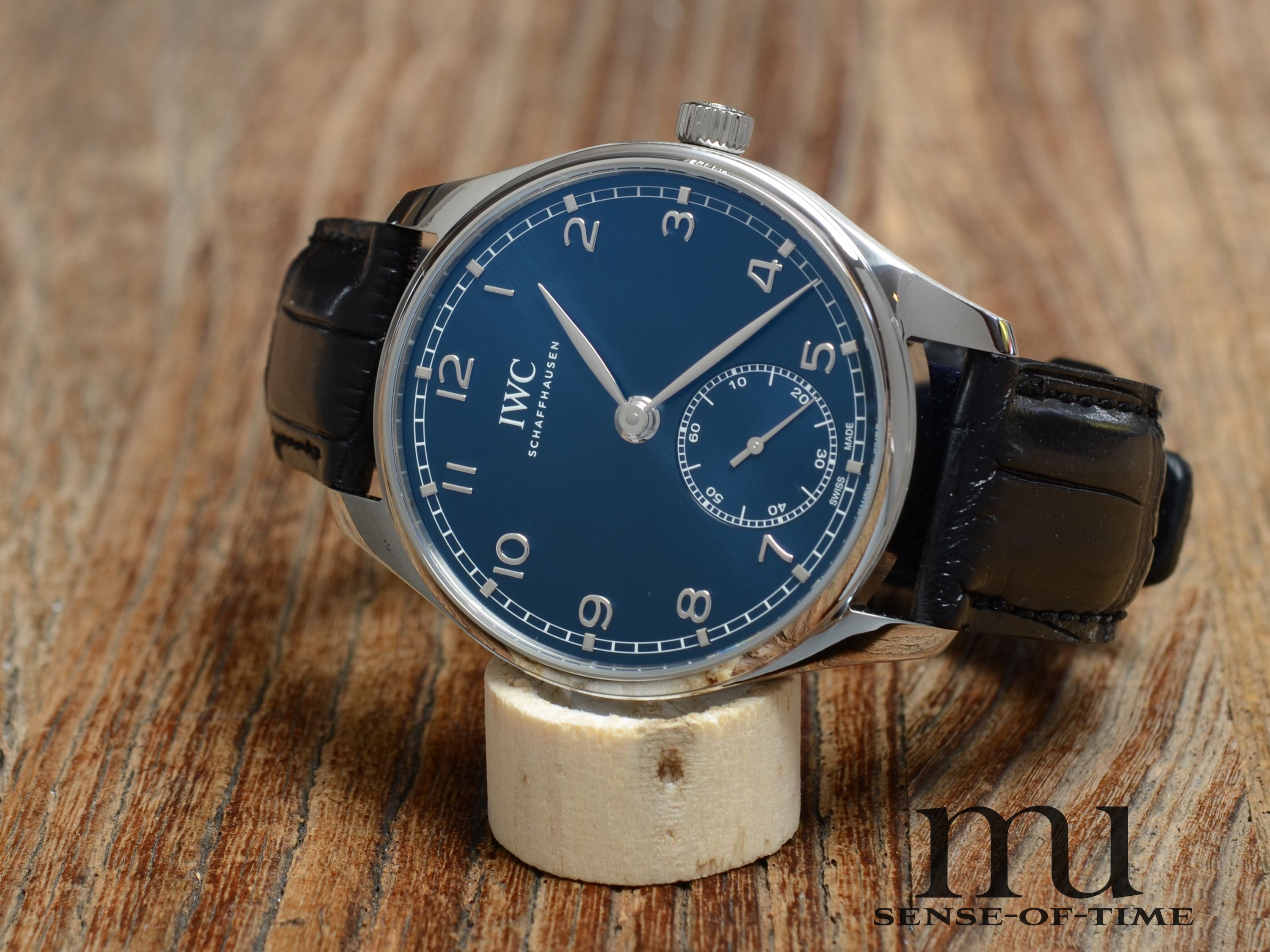 IWC Portugieser mit blauem Zifferblatt, NEU, Ref.: IW3583