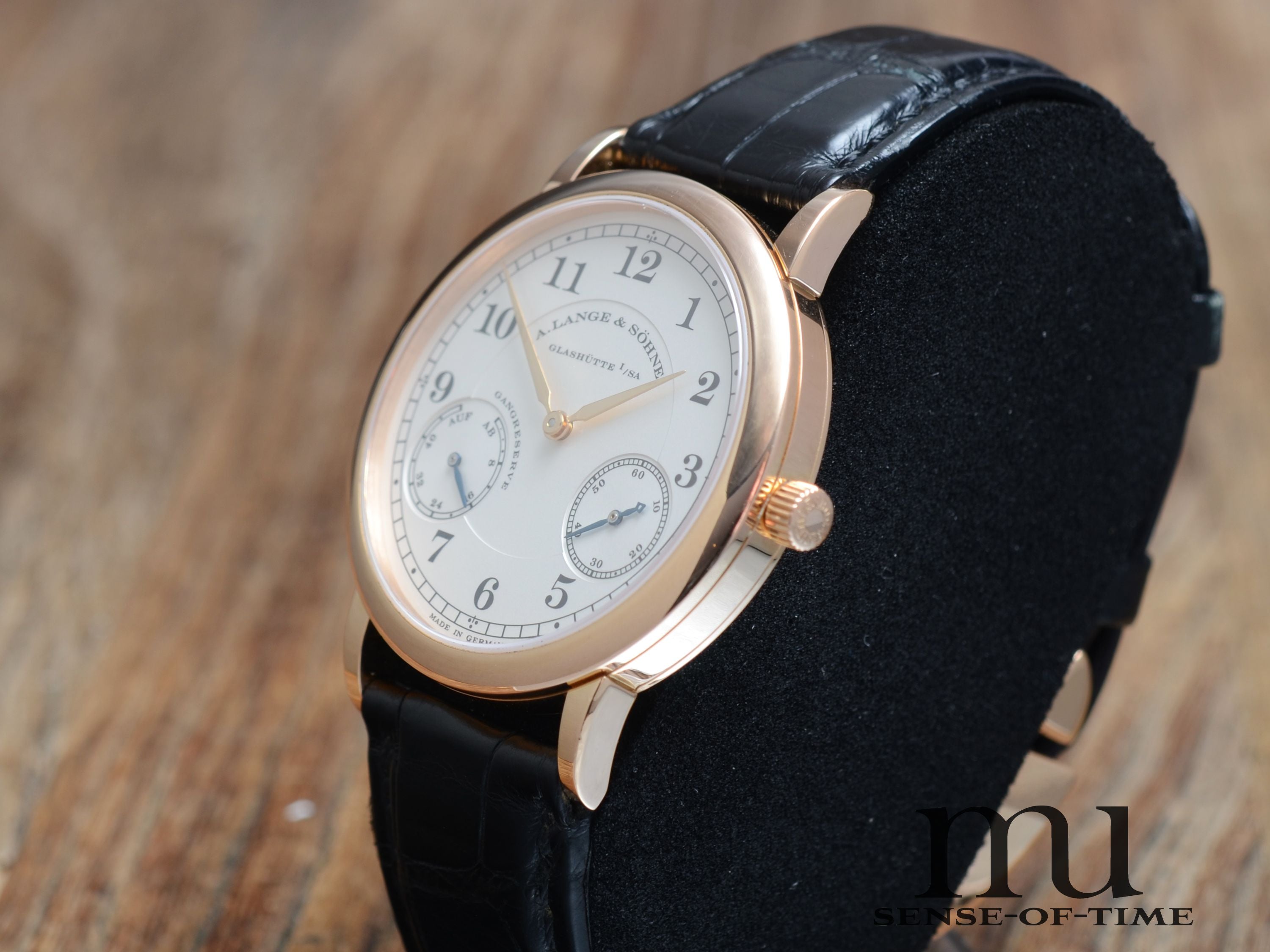 Lange & Söhne 1815 Auf und Ab, Faltschließe (!), Roségold, Full Set, Wempe-Service, Ref. 221.032