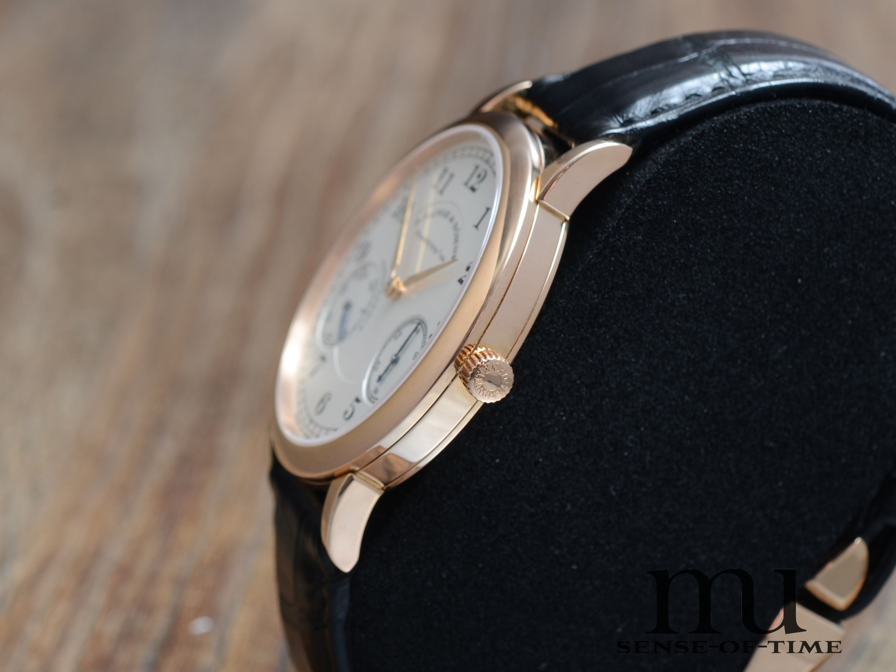 Lange & Söhne 1815 Auf und Ab, Faltschließe (!), Roségold, Full Set, Wempe-Service, Ref. 221.032