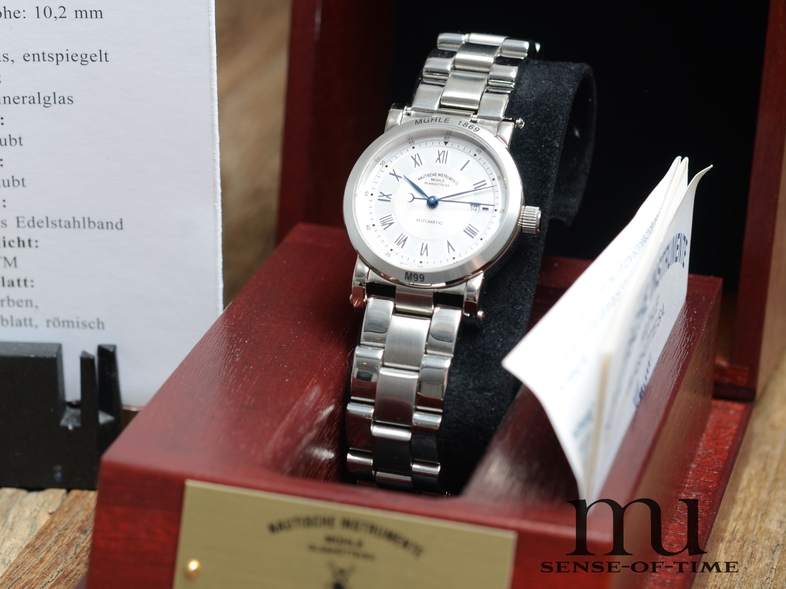 Mühle Millennium Set 2/99 bestehend aus 9 Uhren (1x davon Platin ), Limited Edition, NOS