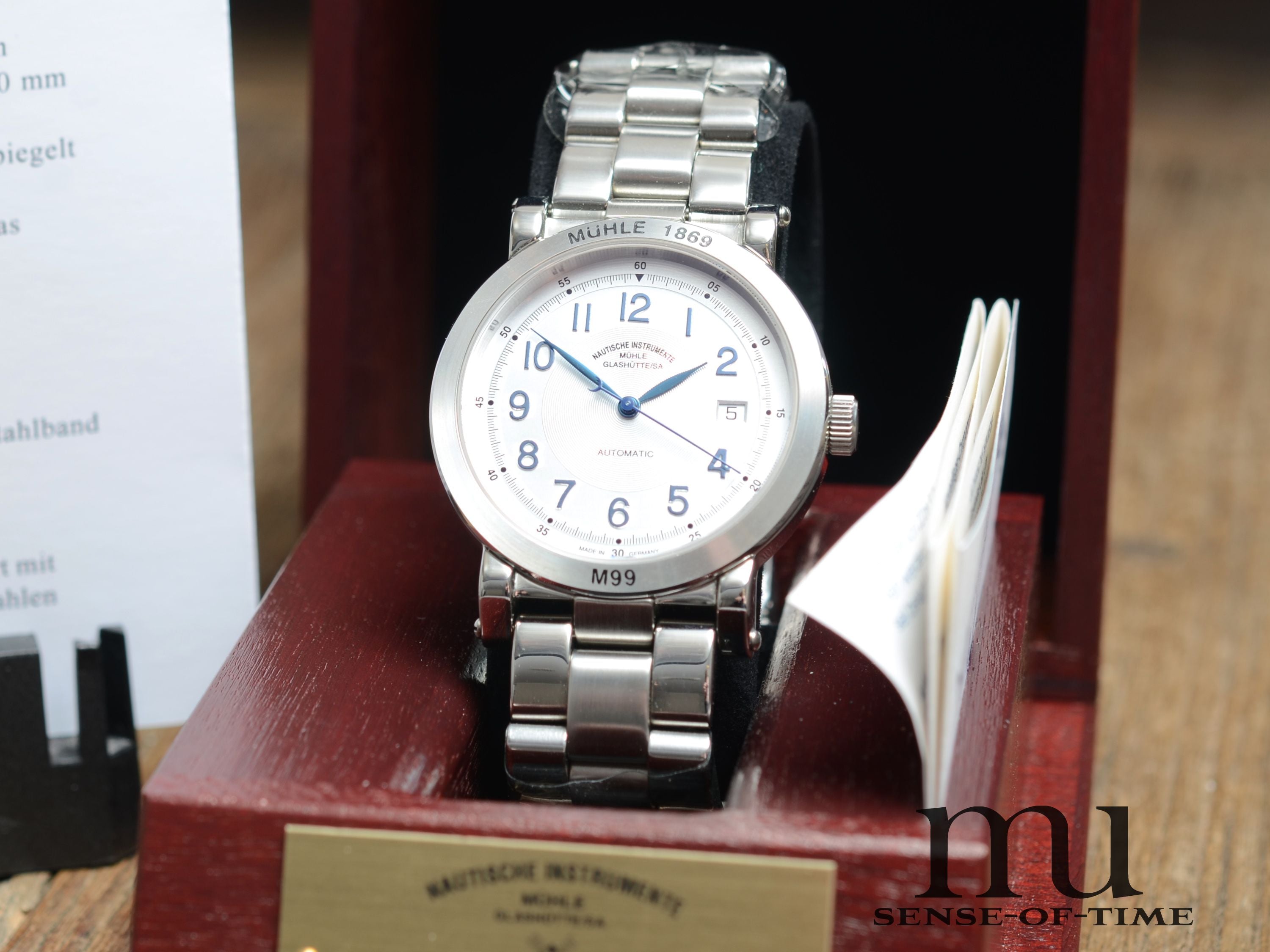 Mühle Millennium Set 2/99 bestehend aus 9 Uhren (1x davon Platin ), Limited Edition, NOS