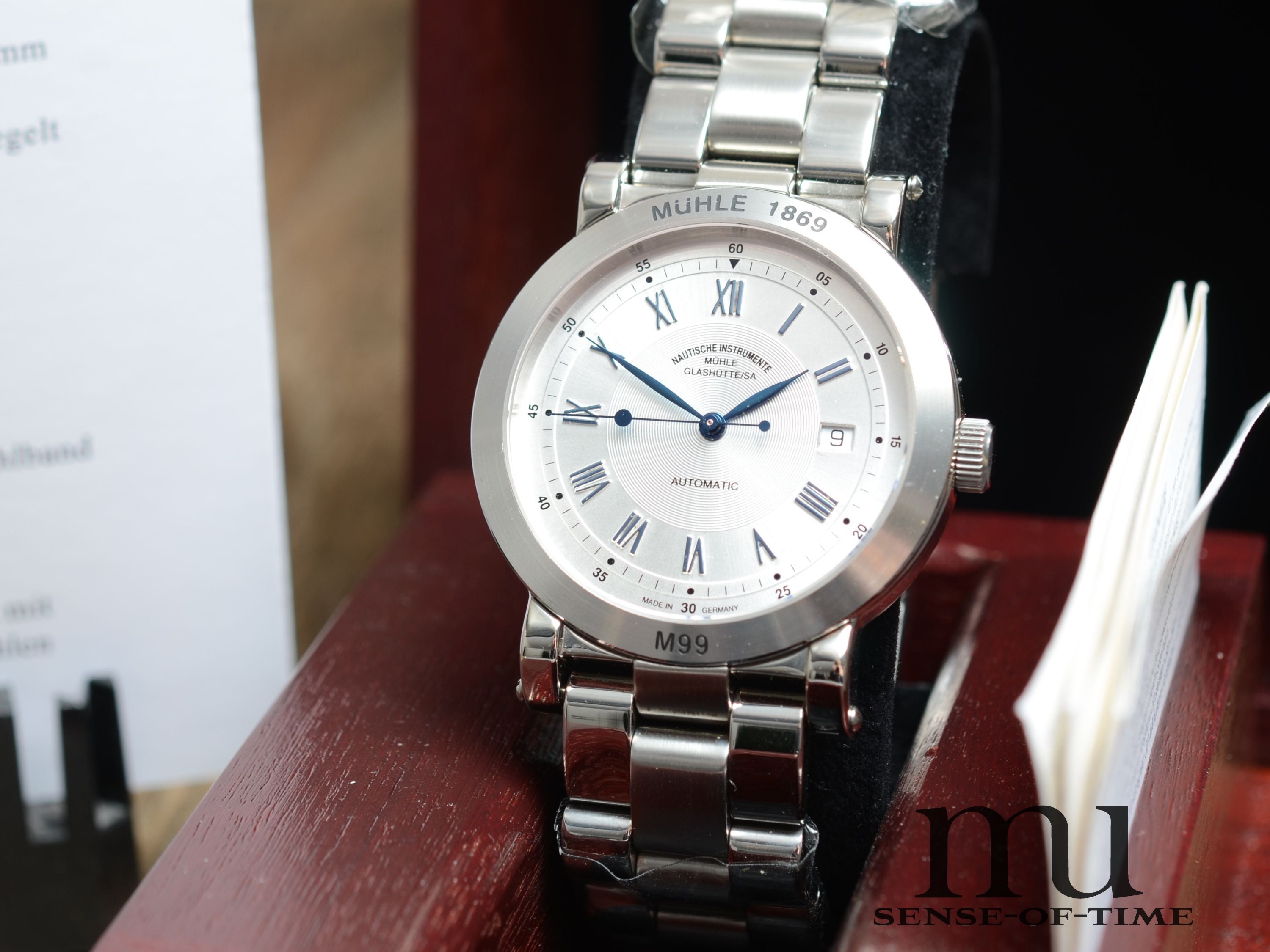 Mühle Millennium Set 2/99 bestehend aus 9 Uhren (1x davon Platin ), Limited Edition, NOS