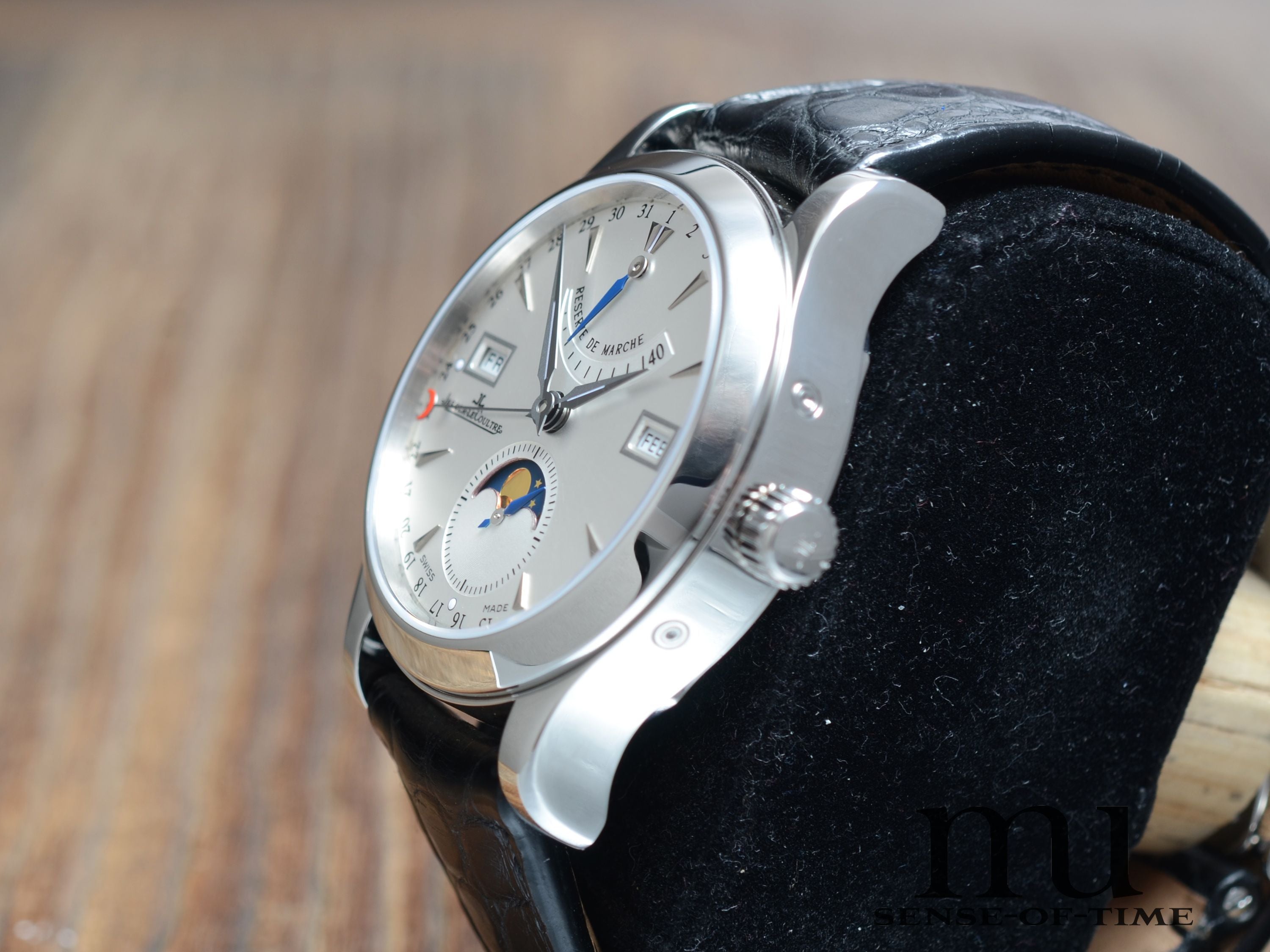 Jaeger leCoultre Master Calendar Gangreserve, Sichtboden, JLC-Service, Ref: 147.8.41.S