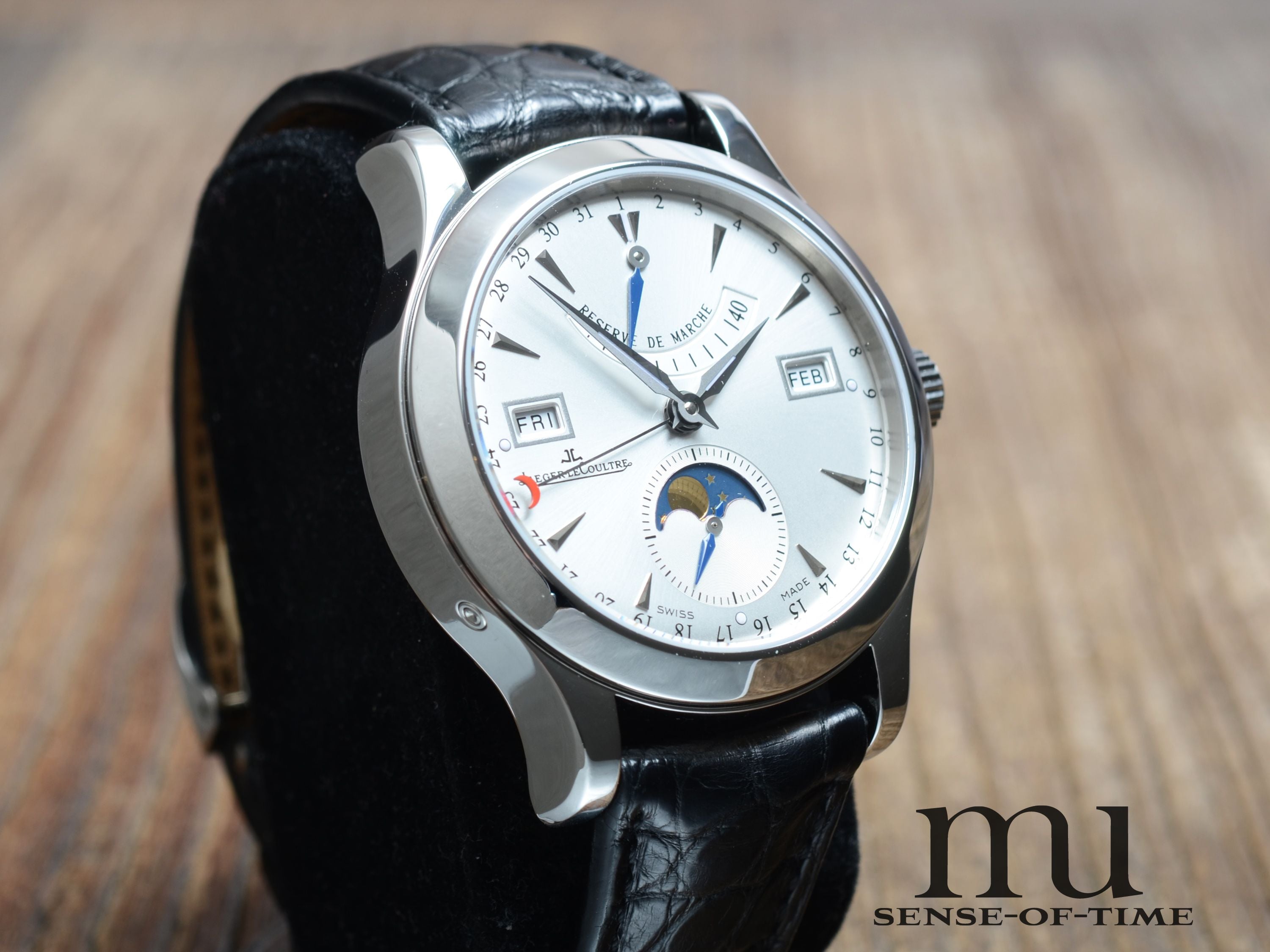 Jaeger leCoultre Master Calendar Gangreserve, Sichtboden, JLC-Service, Ref: 147.8.41.S