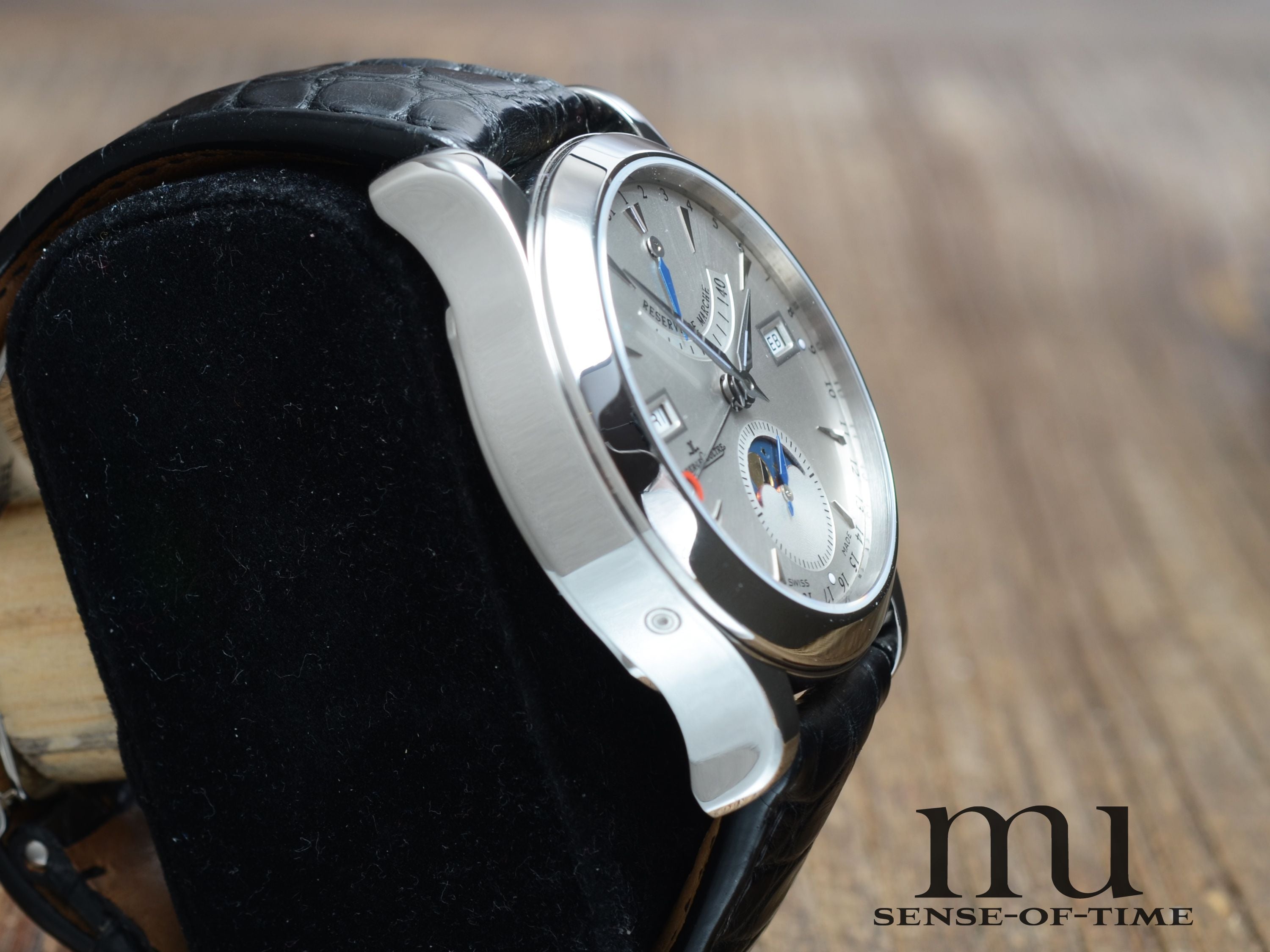 Jaeger leCoultre Master Calendar Gangreserve, Sichtboden, JLC-Service, Ref: 147.8.41.S