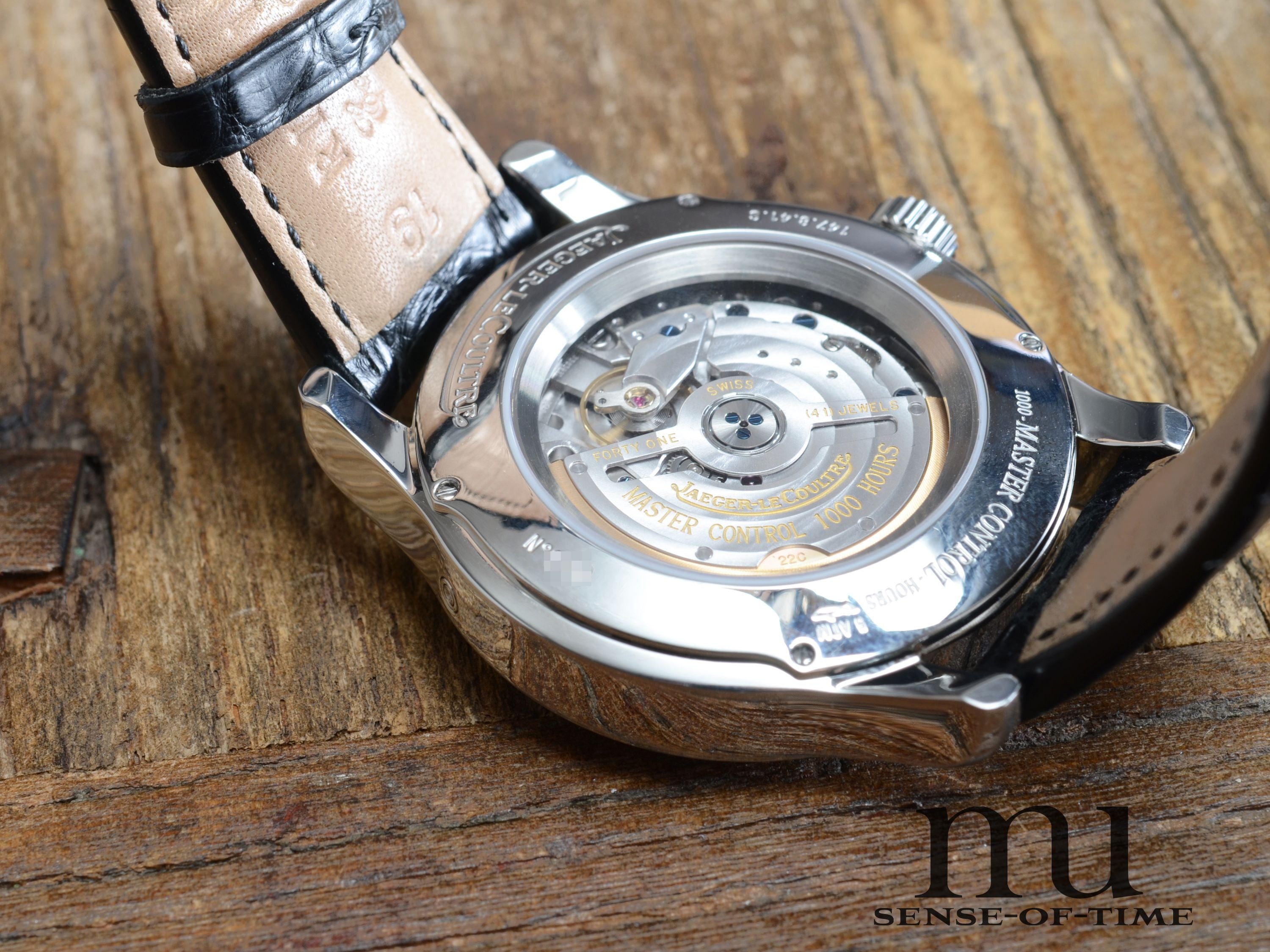 Jaeger leCoultre Master Calendar Gangreserve, Sichtboden, JLC-Service, Ref: 147.8.41.S