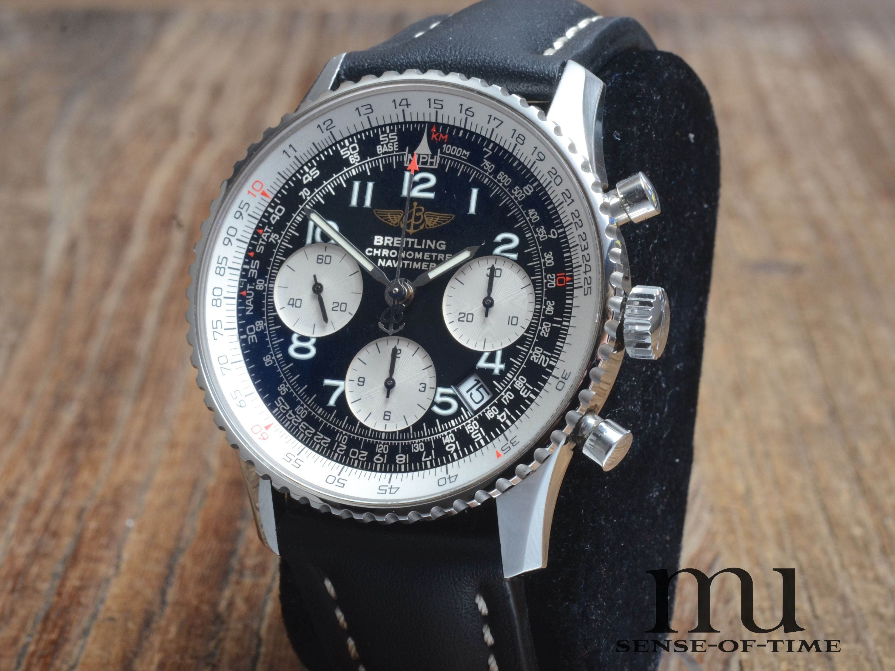 Breitling Old Navitimer Chronograph Chronometer, Edelstahl, Ref.: A23322