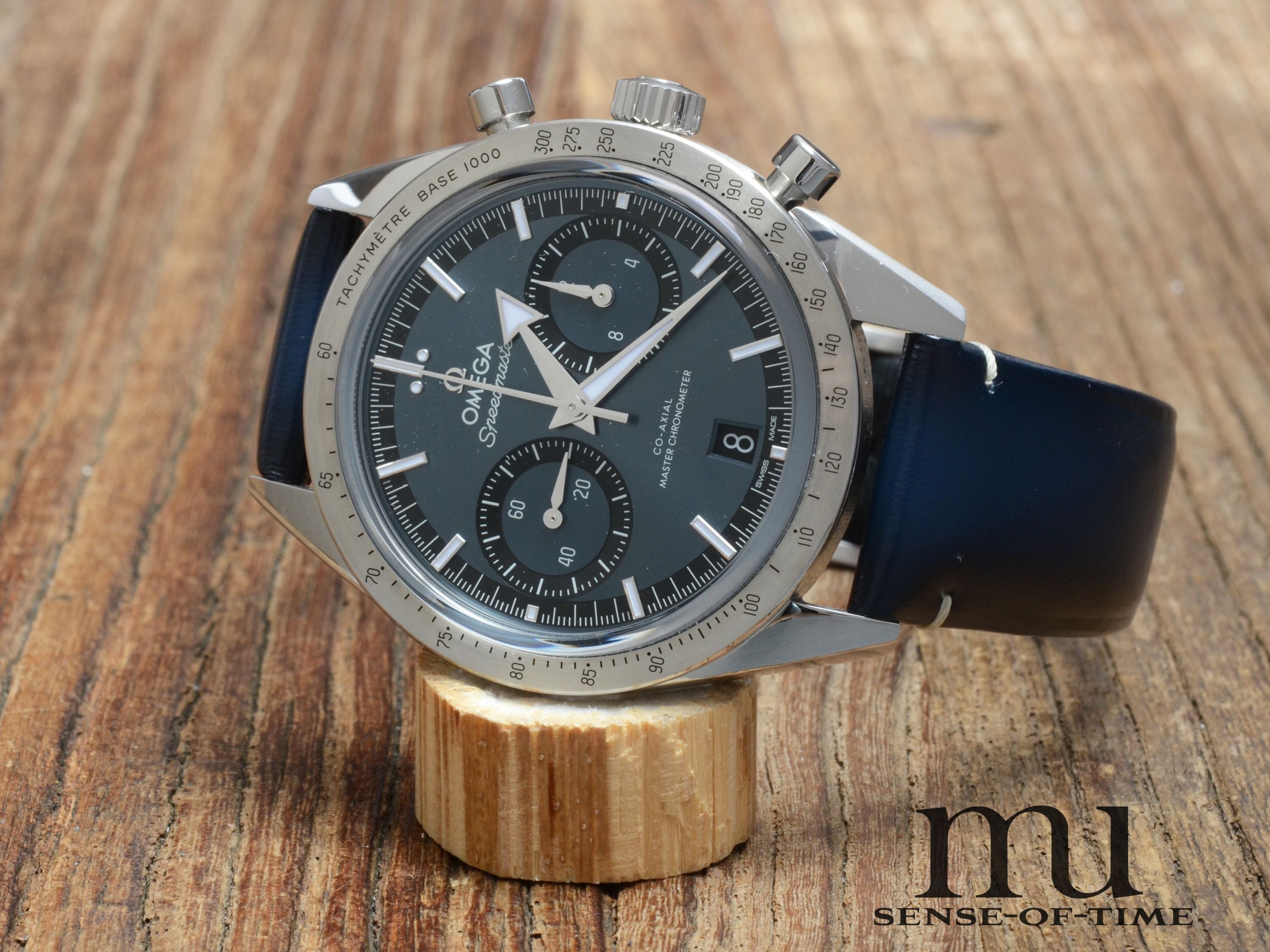 Omega Speedmaster '57 Blaues Zifferblatt, Full Set, Ref.: 332.12.41.51.03.001