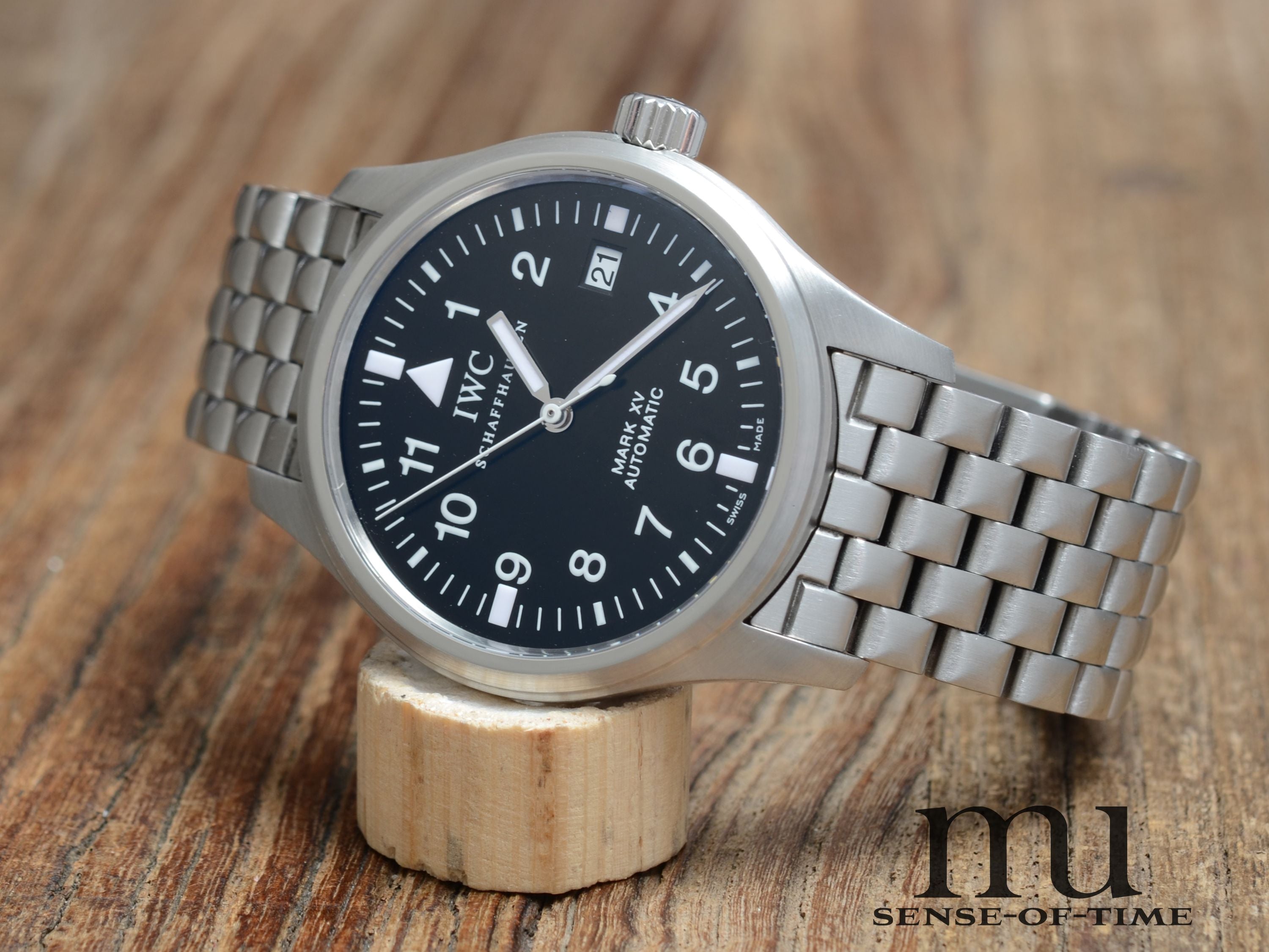 IWC Mark XV Fliegeruhr mit Stahlband Pilot's Watch, IW3253