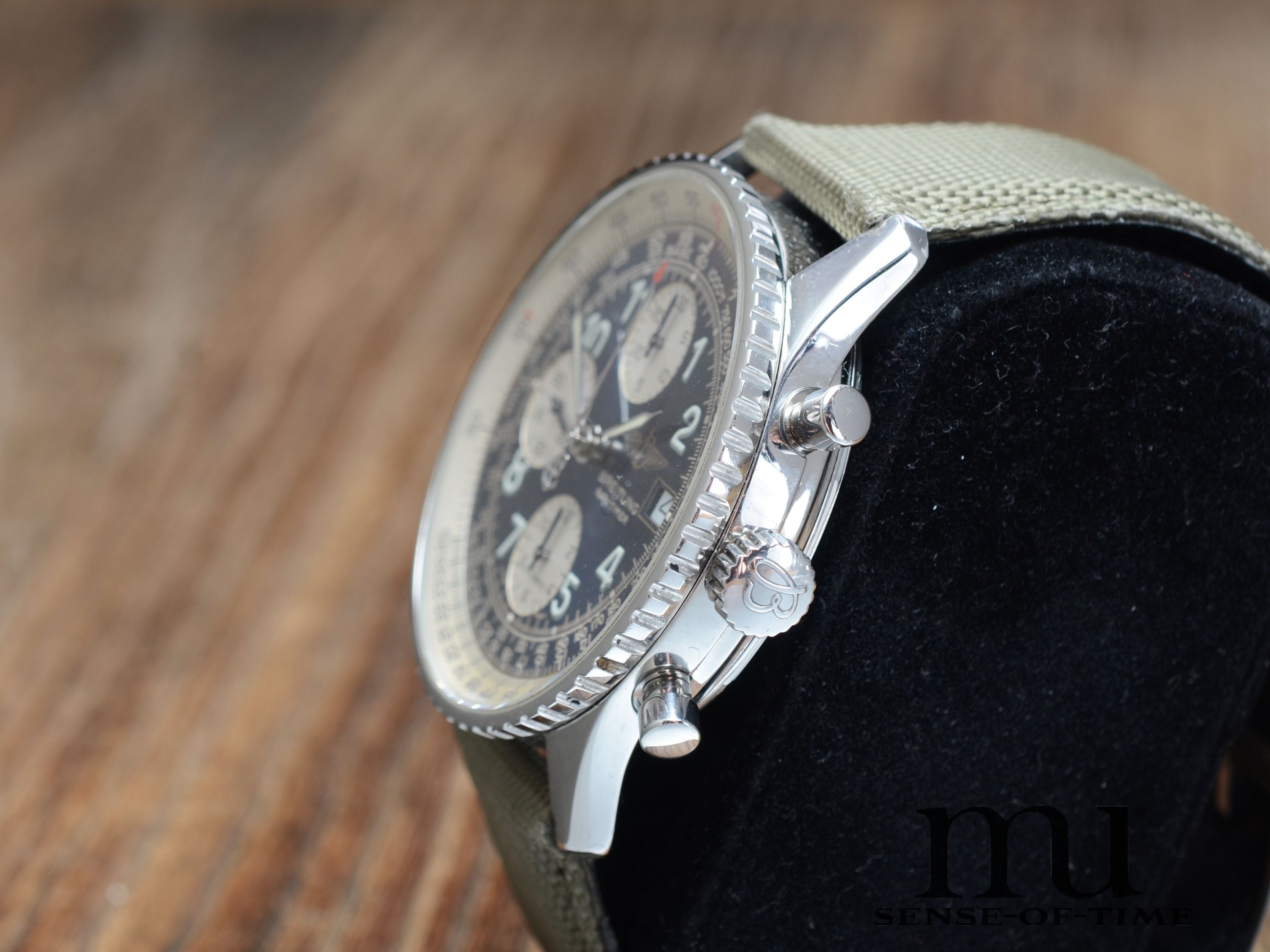 Breitling Old Navitimer Chronometer, Blaues Zifferblatt, Ref.: A13322