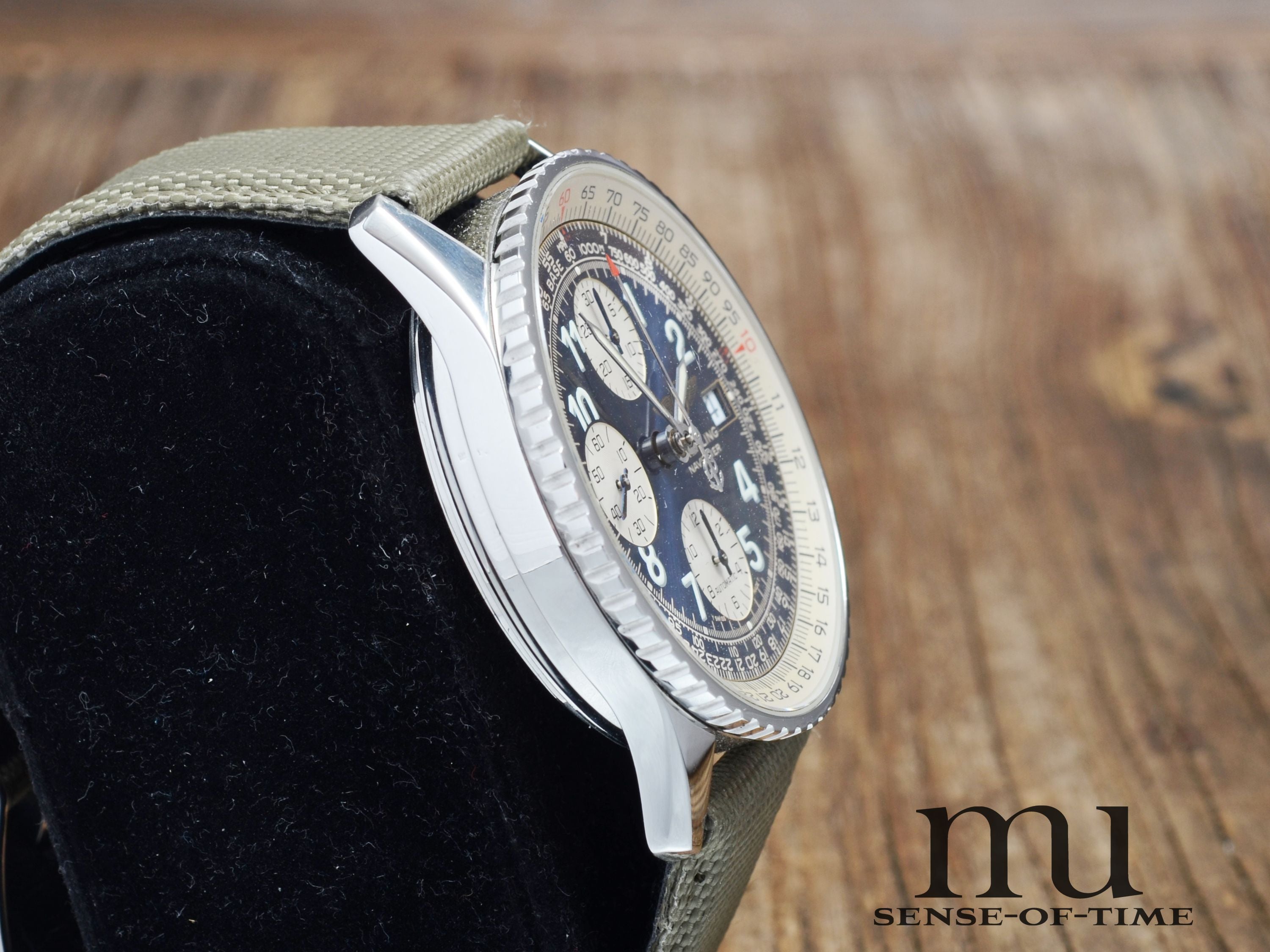 Breitling Old Navitimer Chronometer, Blaues Zifferblatt, Ref.: A13322