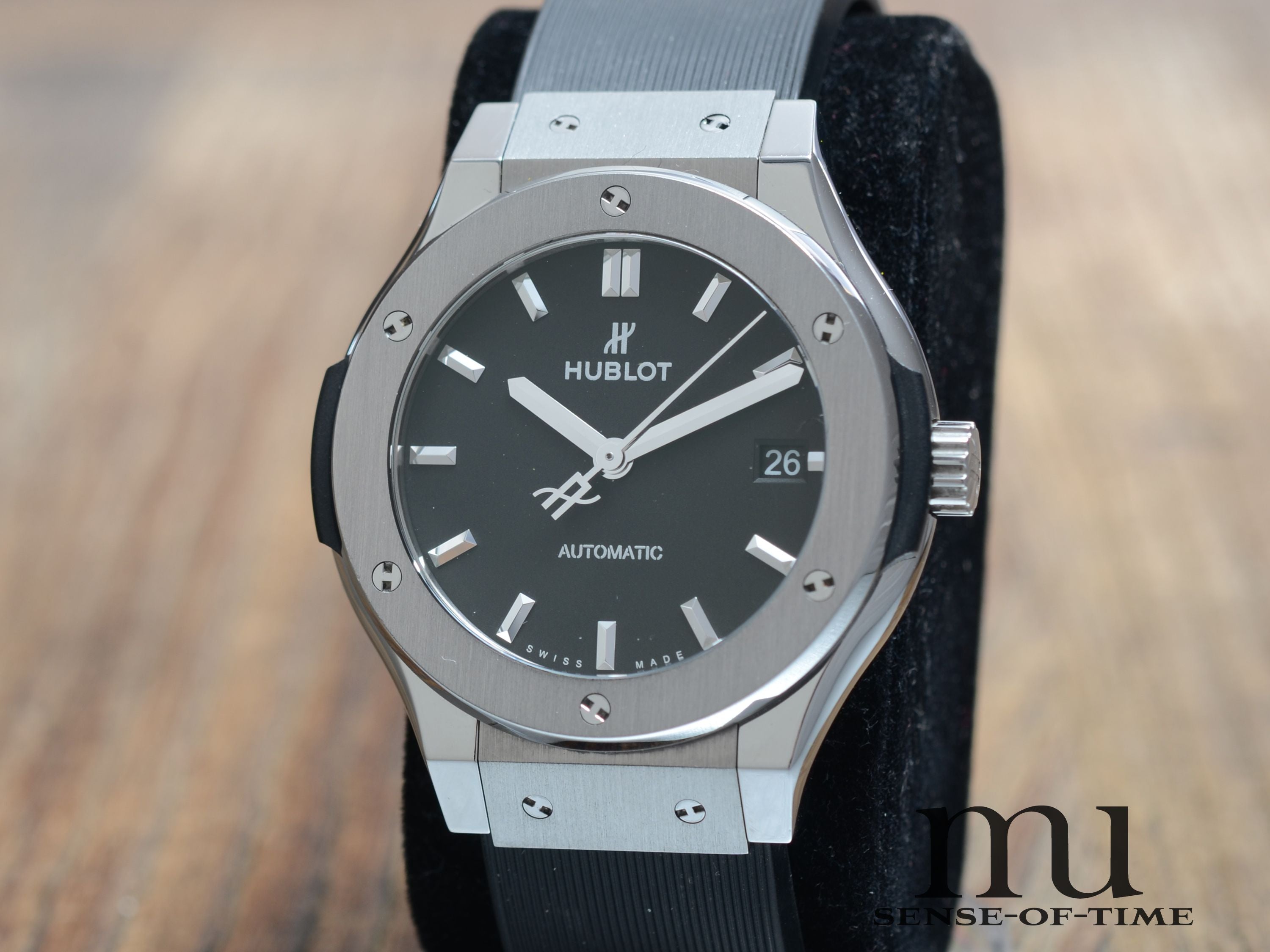 Hublot Classic Fusion, Medium 38mm, Schwarzes Zifferblatt