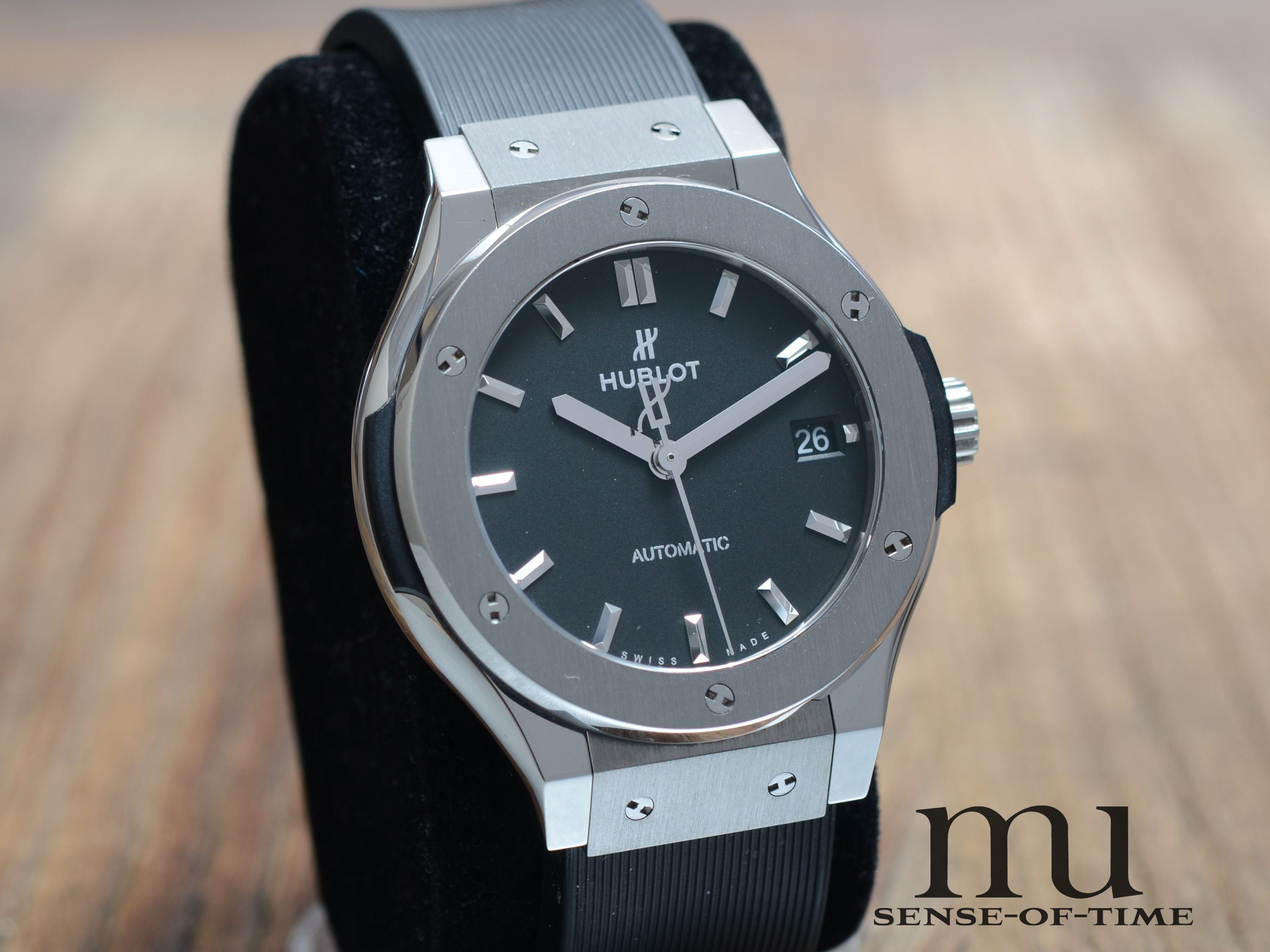 Hublot Classic Fusion, Medium 38mm, Schwarzes Zifferblatt