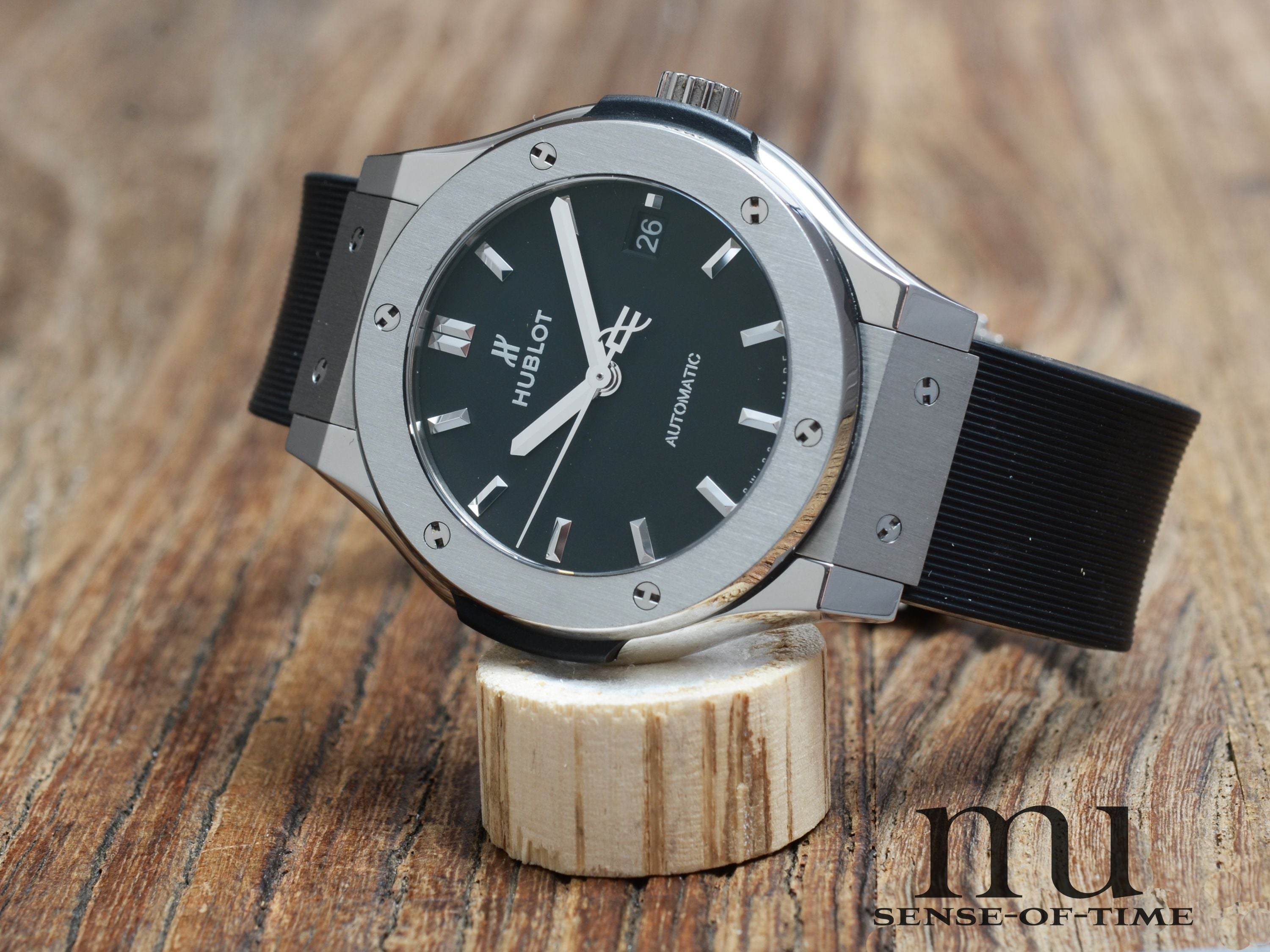 Hublot Classic Fusion, Medium 38mm, Schwarzes Zifferblatt