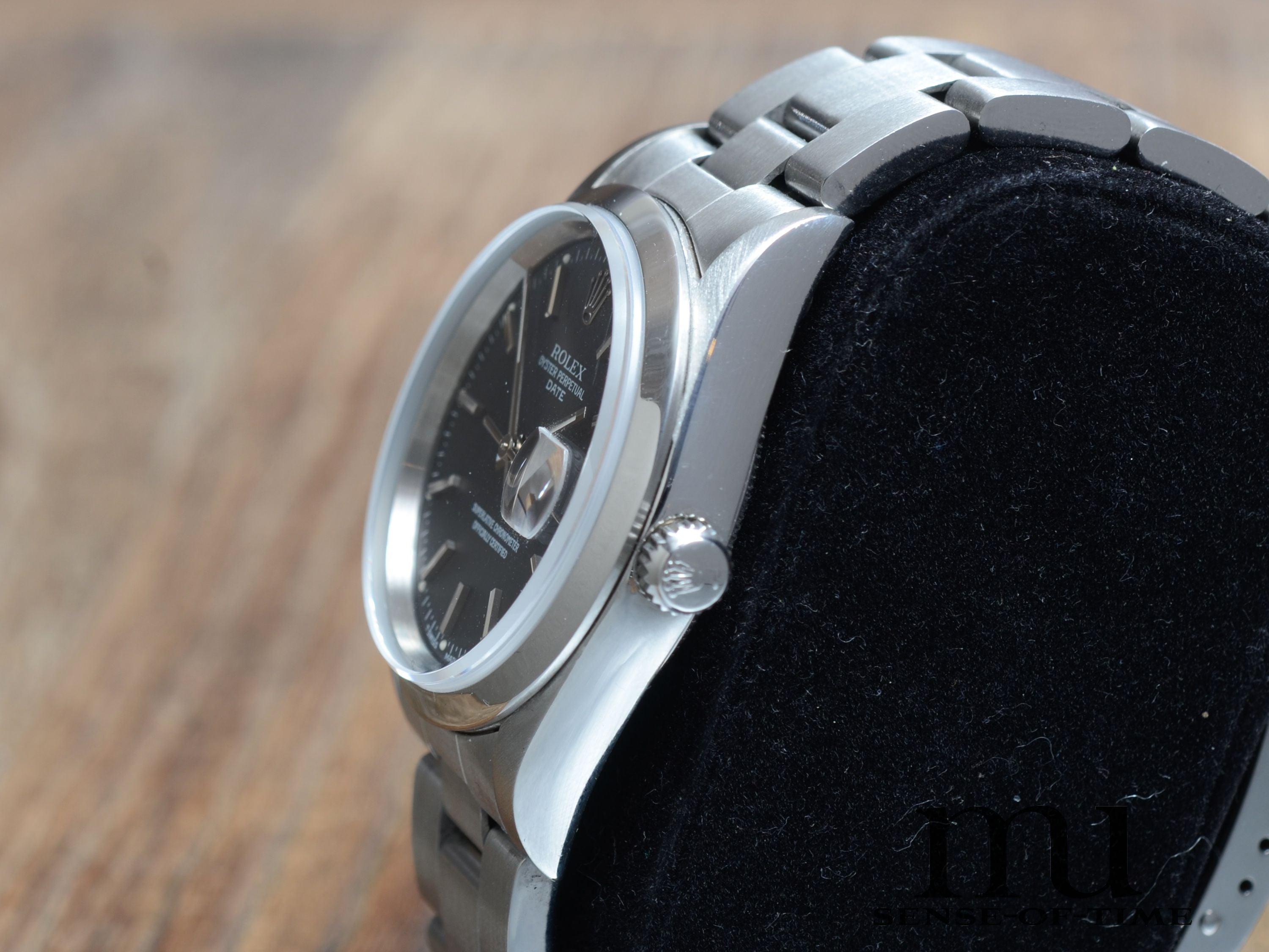 Rolex Oyster Perpetual Date, Grey Dial, Tritium, Ref.: 15200