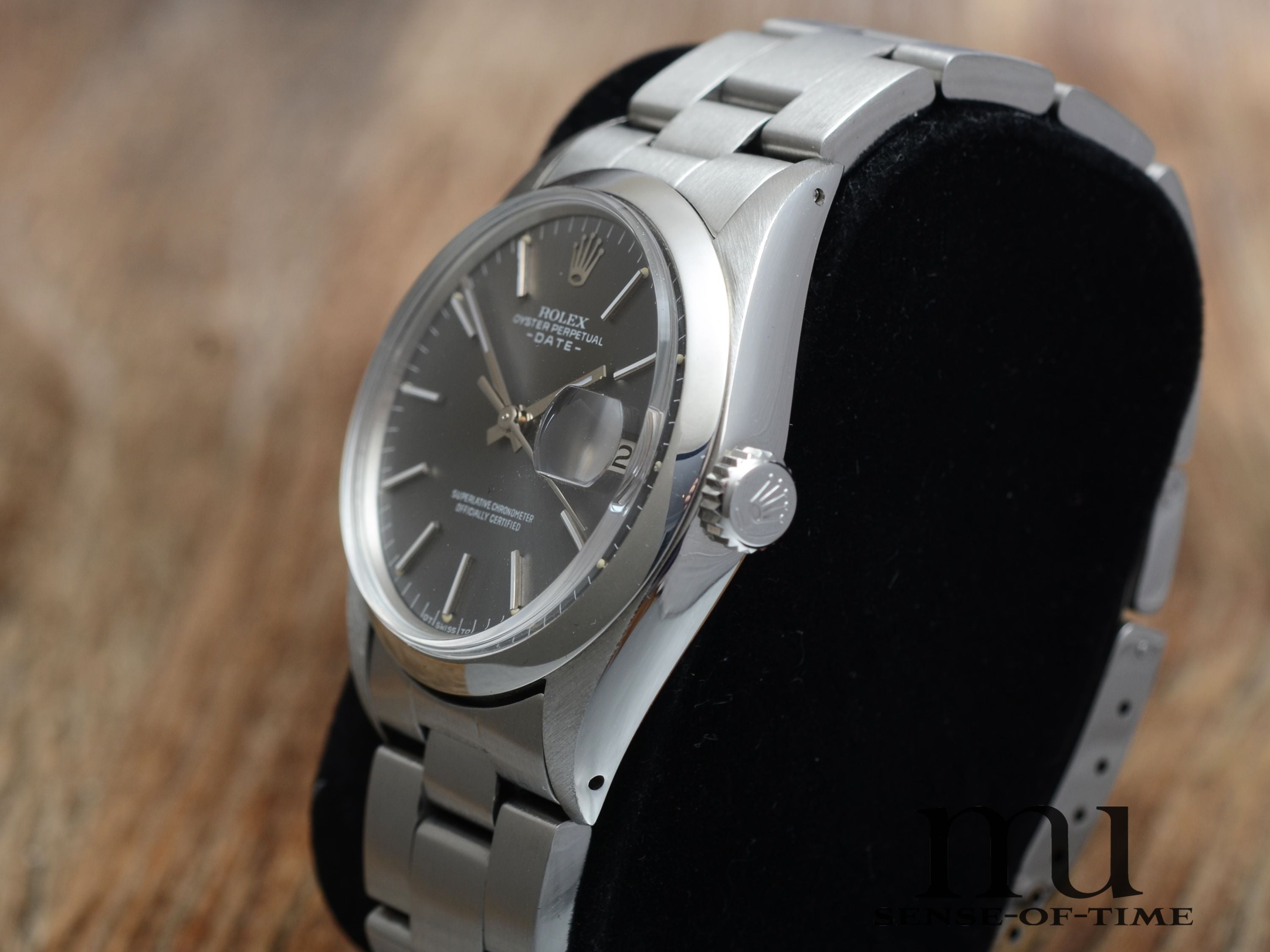 Rolex Oyster Perpetual Date 34mm Vintage, Grey Sigma Tritium Dial, Ref. 1500