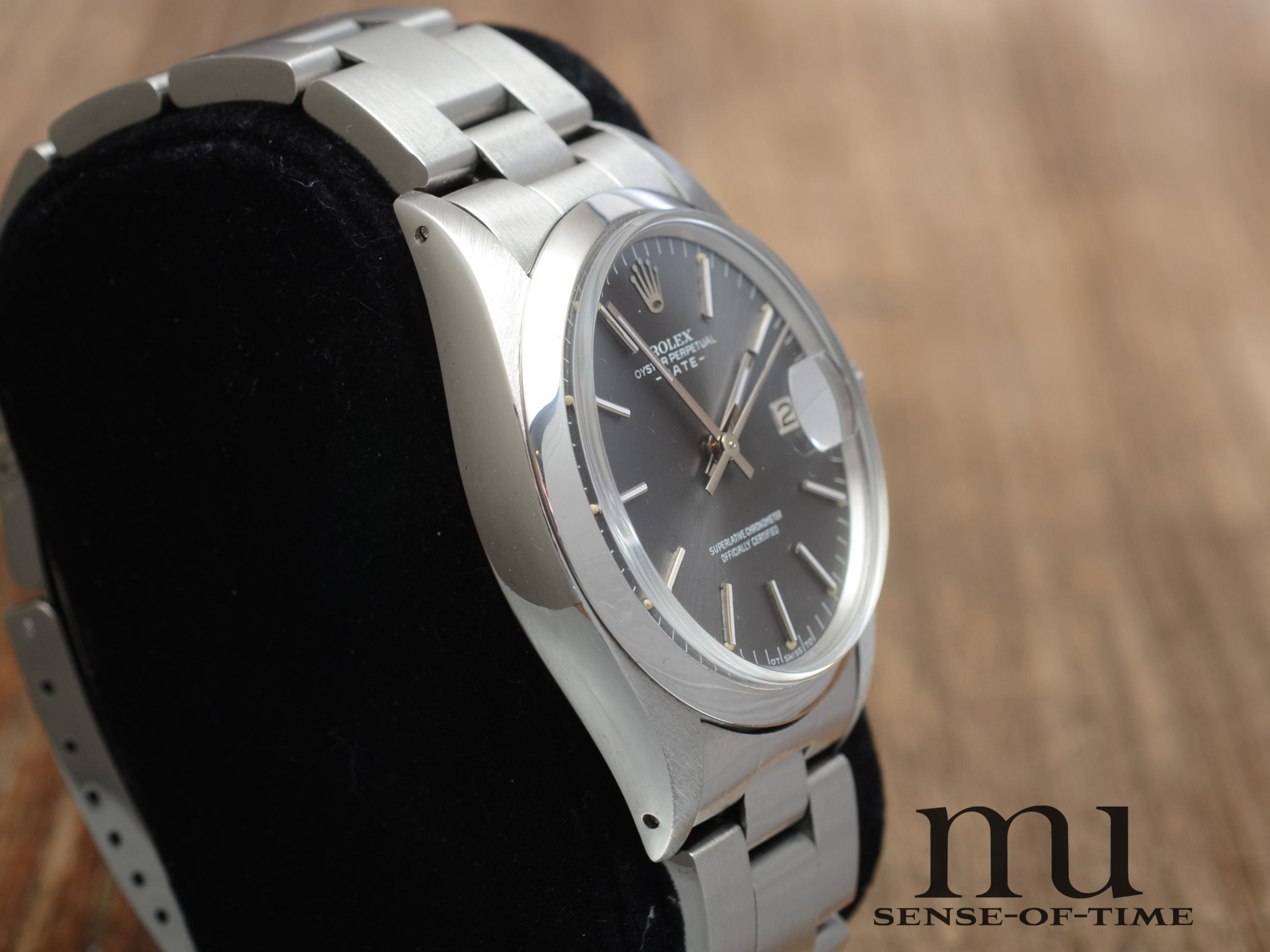 Rolex Oyster Perpetual Date 34mm Vintage, Grey Sigma Tritium Dial, Ref. 1500