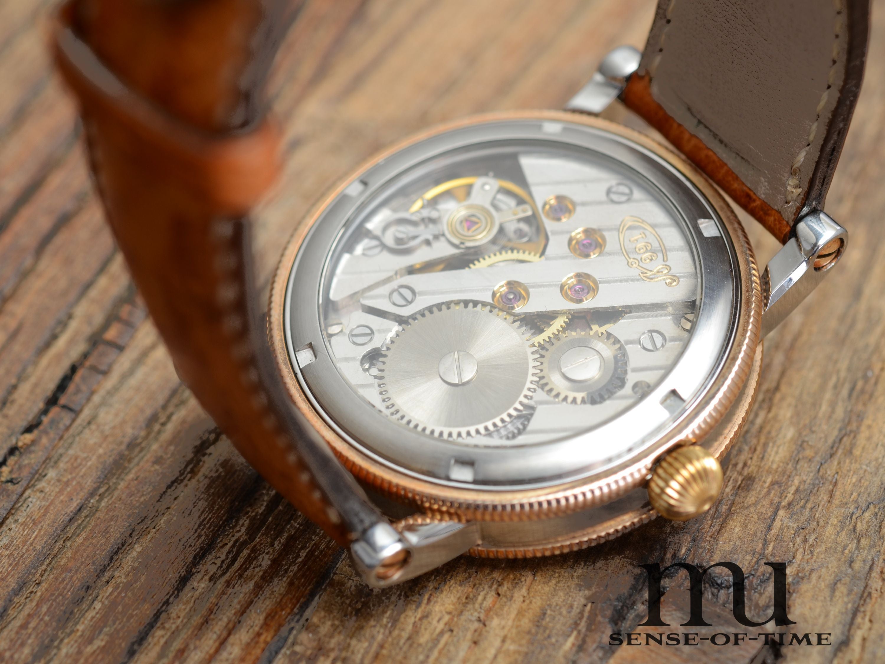 Chronoswiss Regulateur Stahl/Bronze, 1. Serie mit Handaufzug-Kaliber, Ref.: CH6326