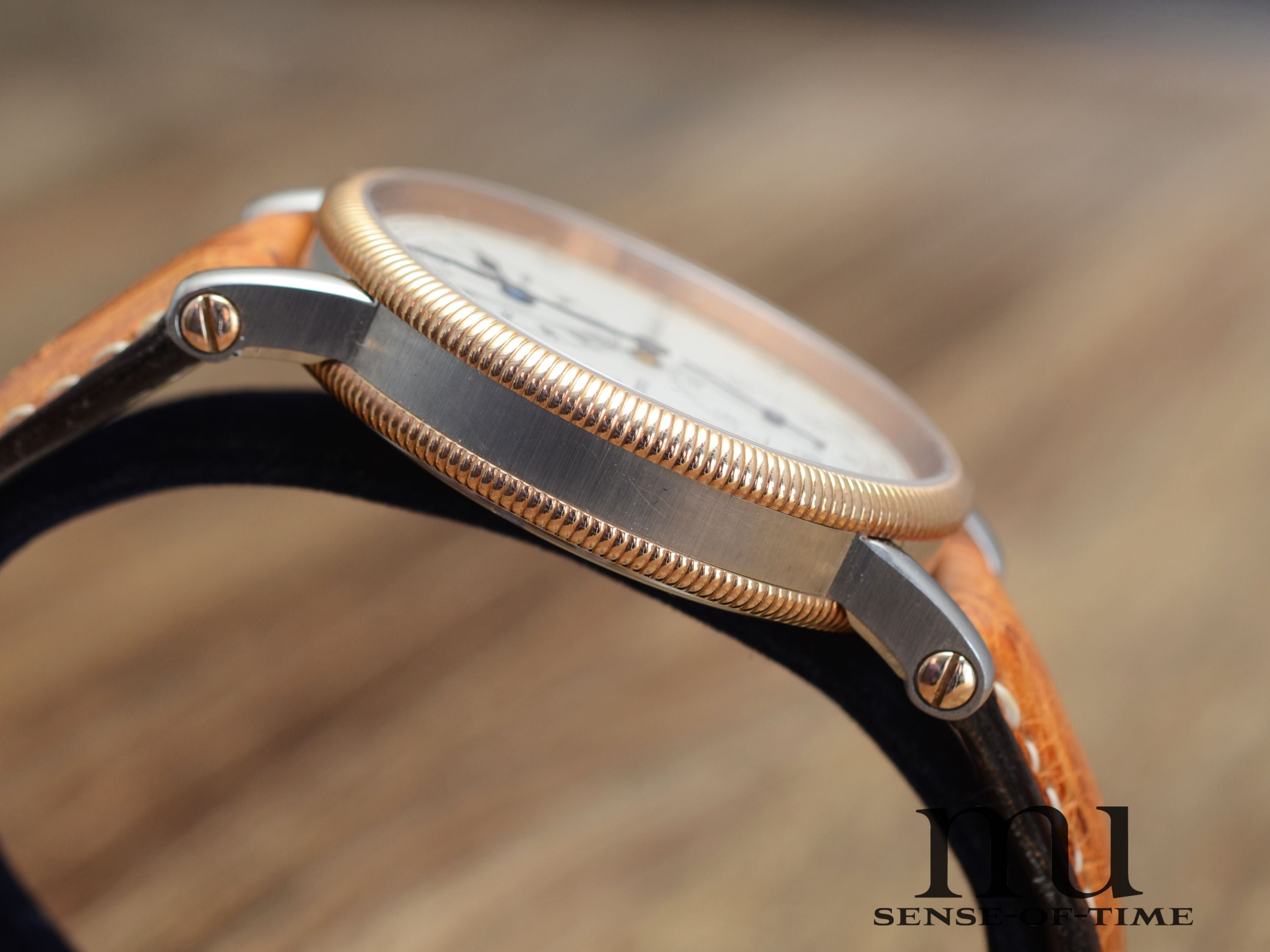 Chronoswiss Regulateur Stahl/Bronze, 1. Serie mit Handaufzug-Kaliber, Ref.: CH6326