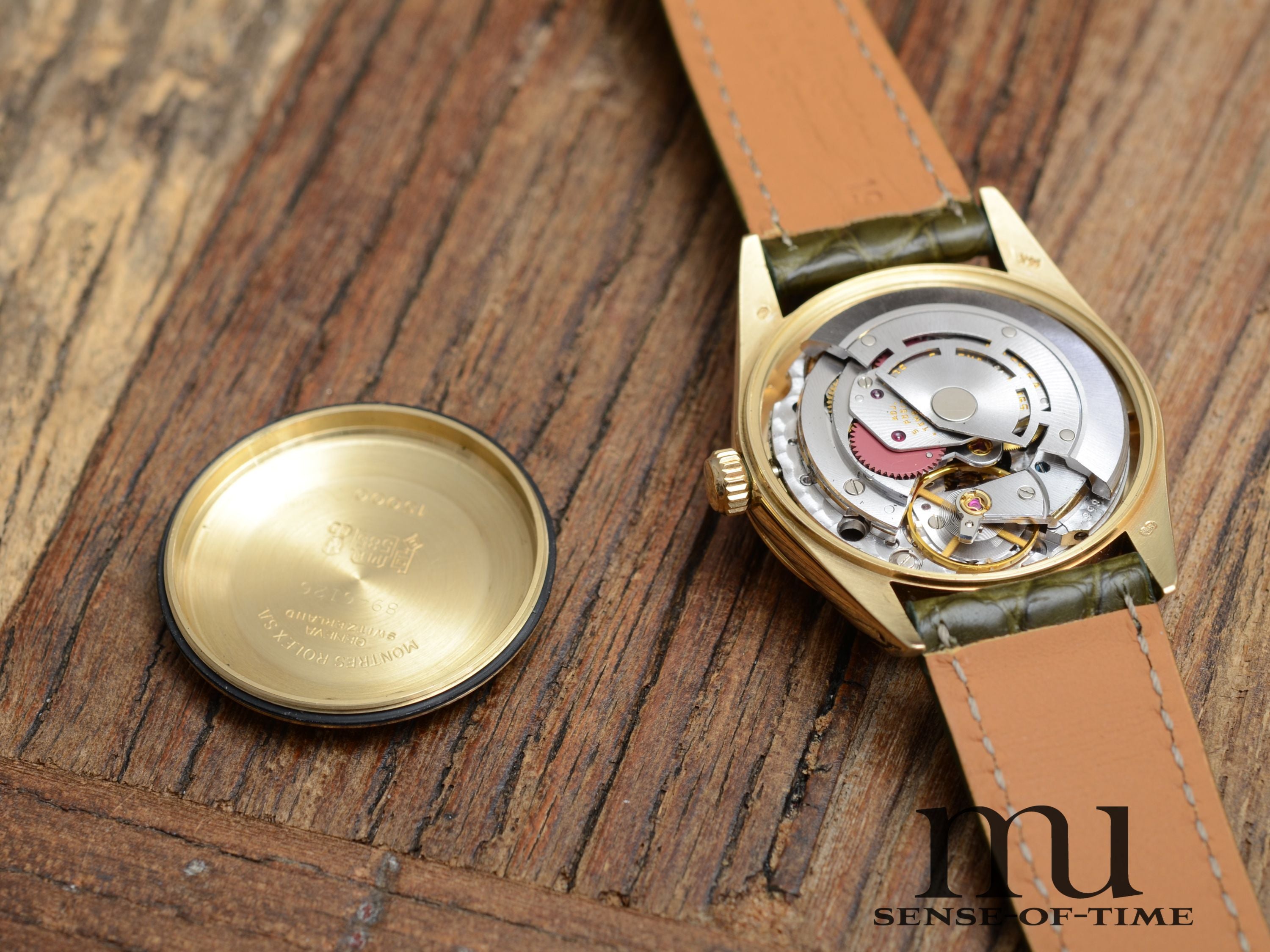 Rolex Oyster Perpetual Date Lady, Gold, 34mm, weißes Zifferblatt, Ref.: 1503