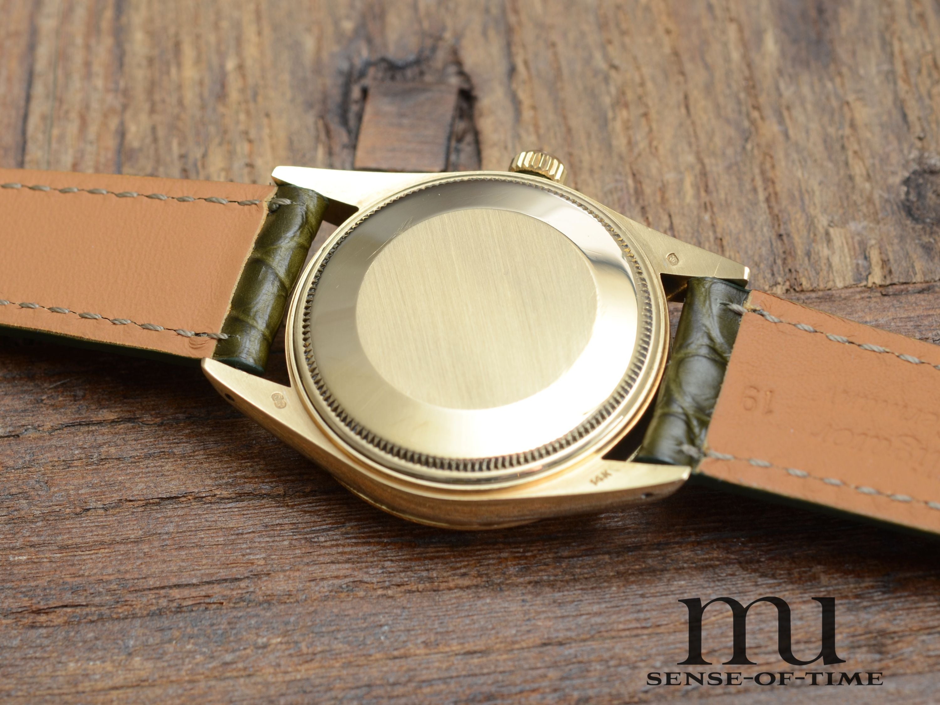 Rolex Oyster Perpetual Date Lady, Gold, 34mm, weißes Zifferblatt, Ref.: 1503