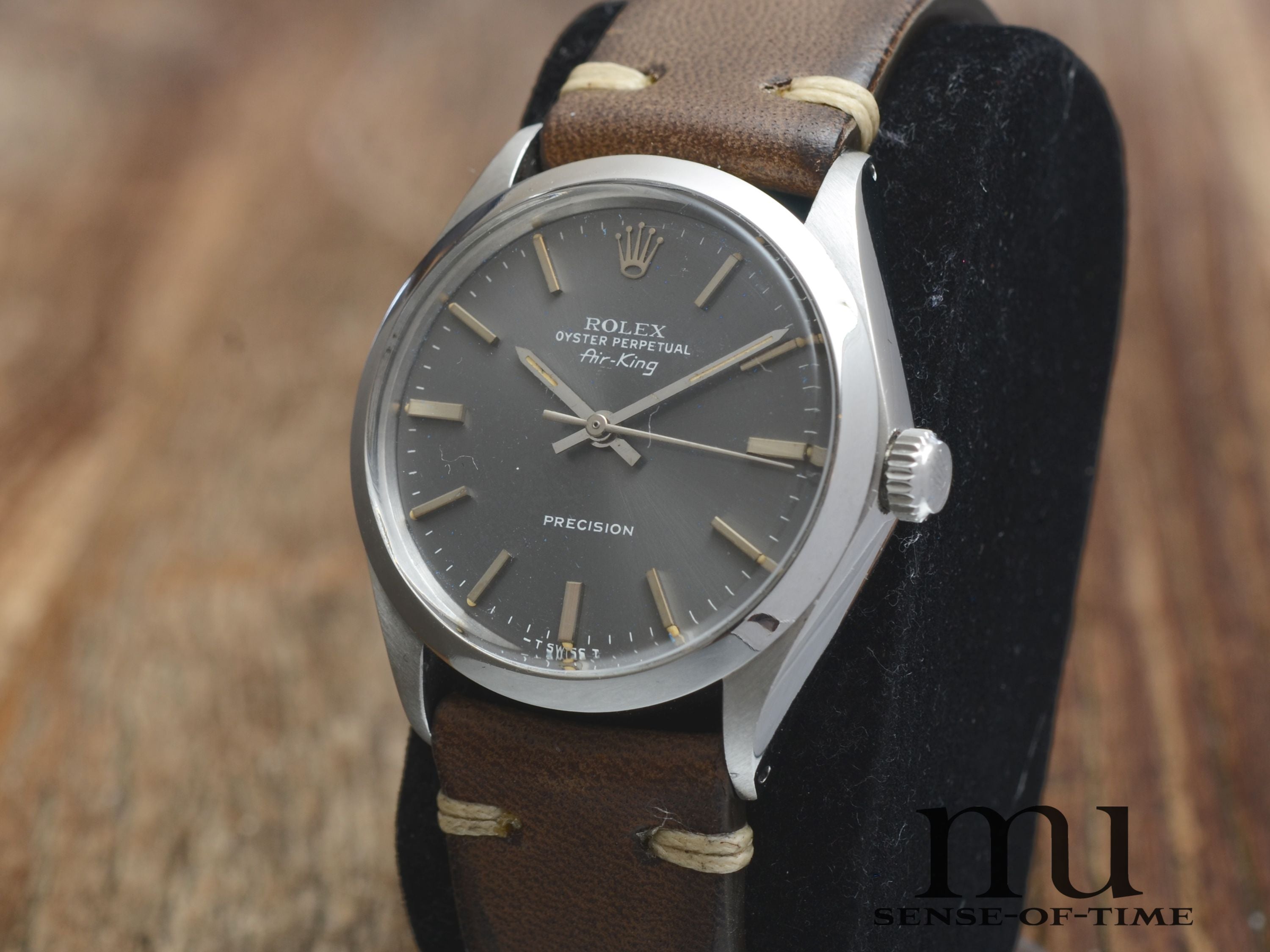 Rolex Air King 34mm Vintage Tritium Graues Zifferblatt, Ref: 5500