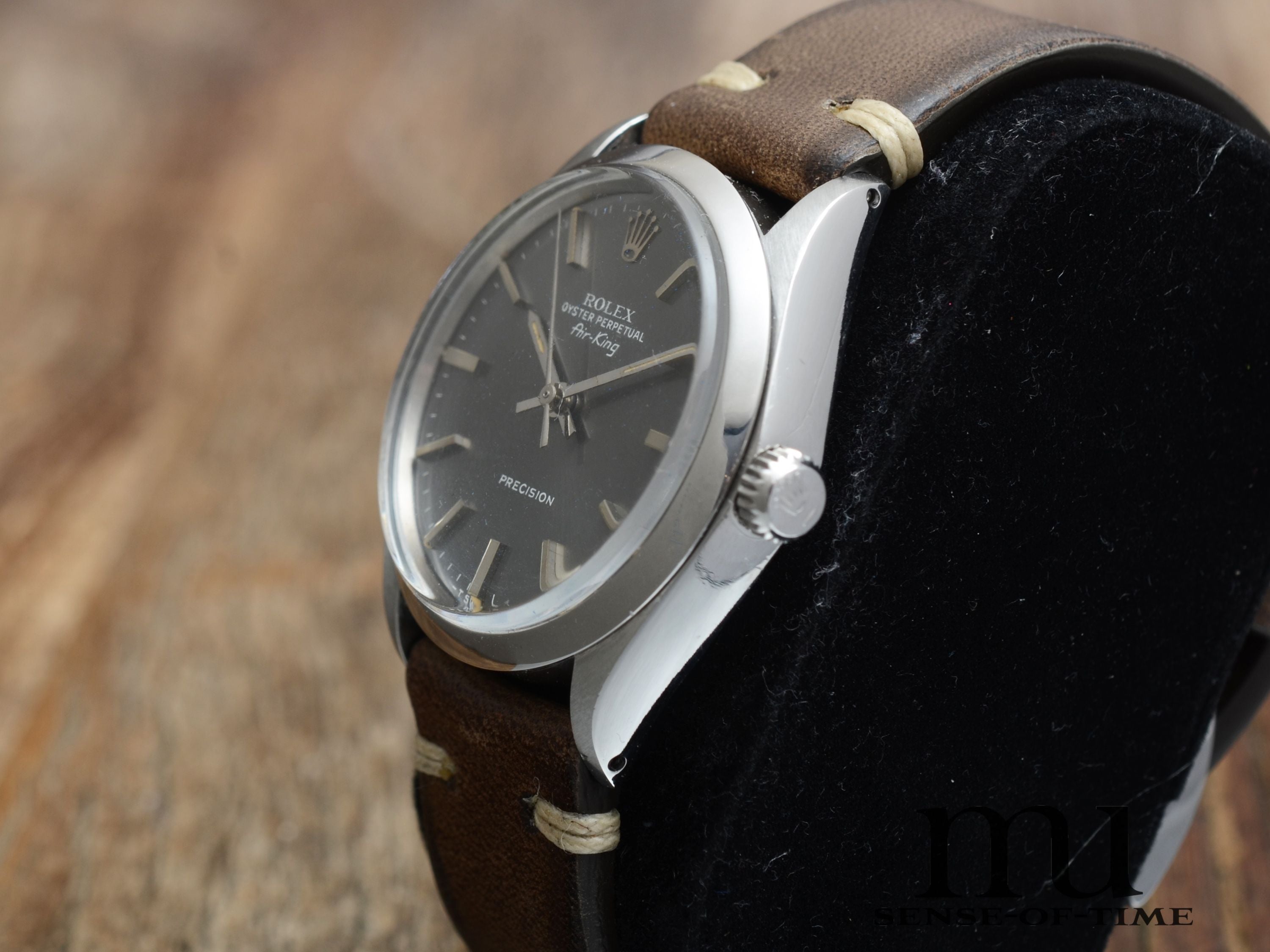 Rolex Air King 34mm Vintage Tritium Graues Zifferblatt, Ref: 5500