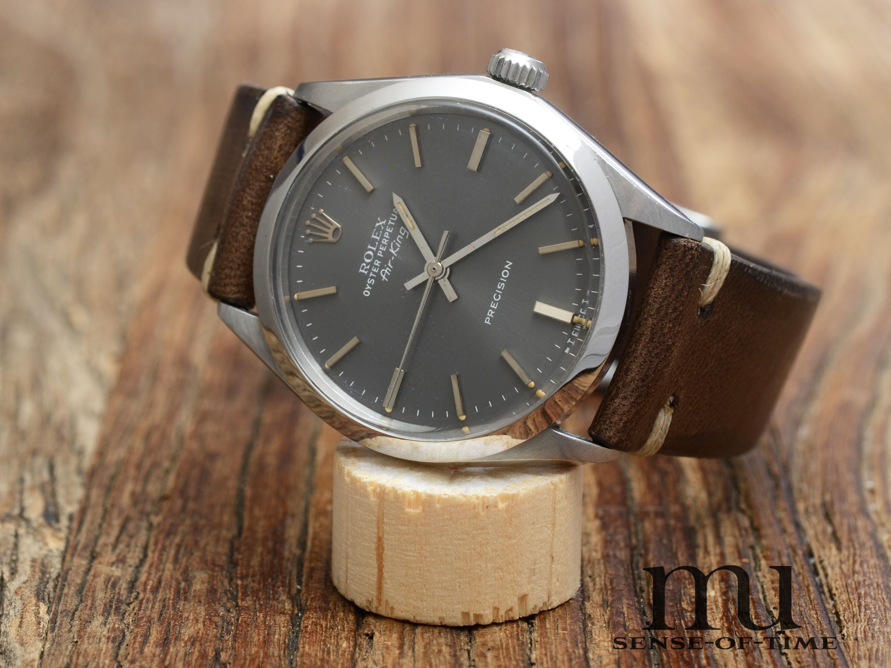 Rolex Air King 34mm Vintage Tritium Graues Zifferblatt, Ref: 5500