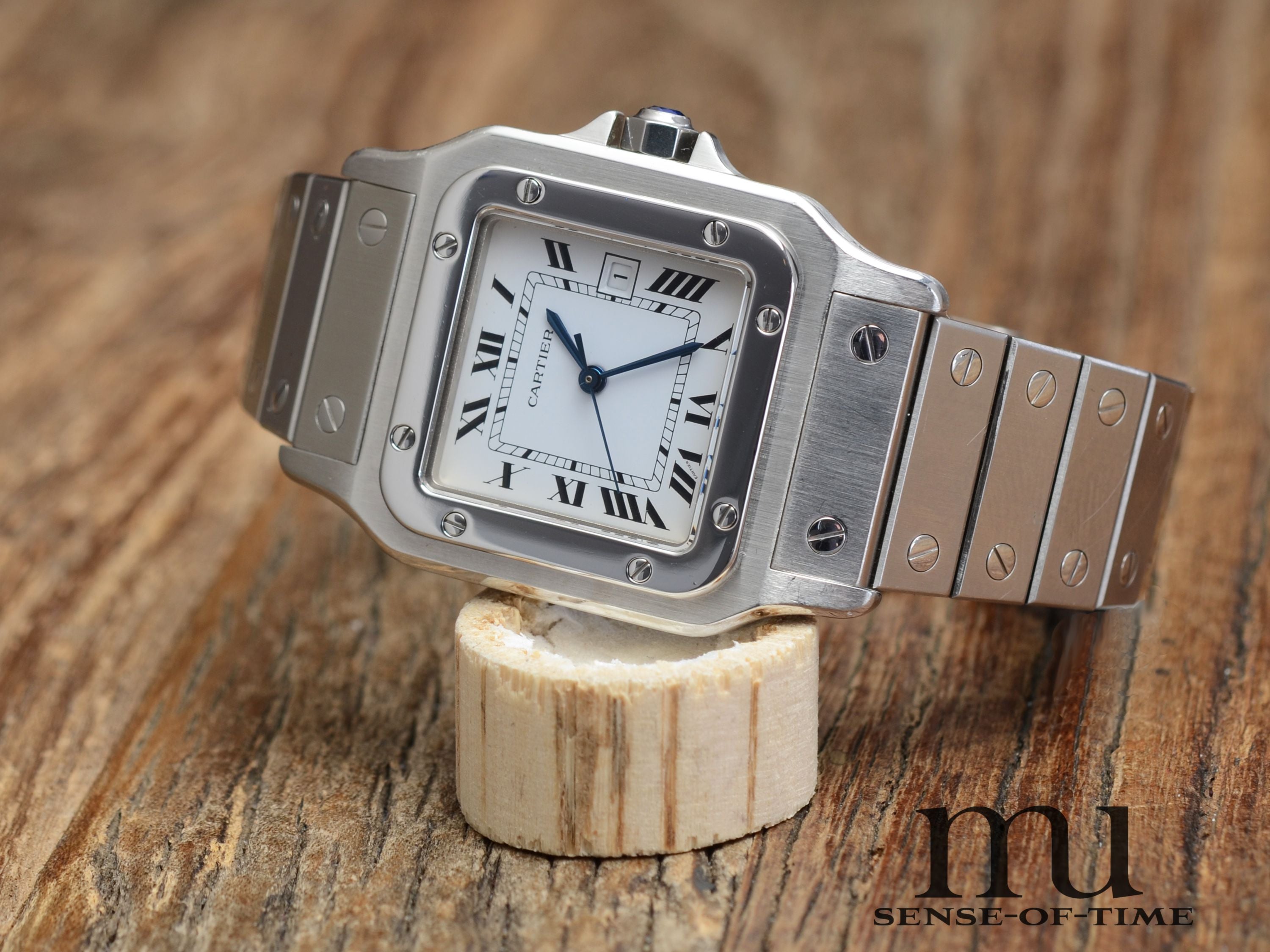 Cartier Santos Automatik Stahl Medium, Ref.: 2960