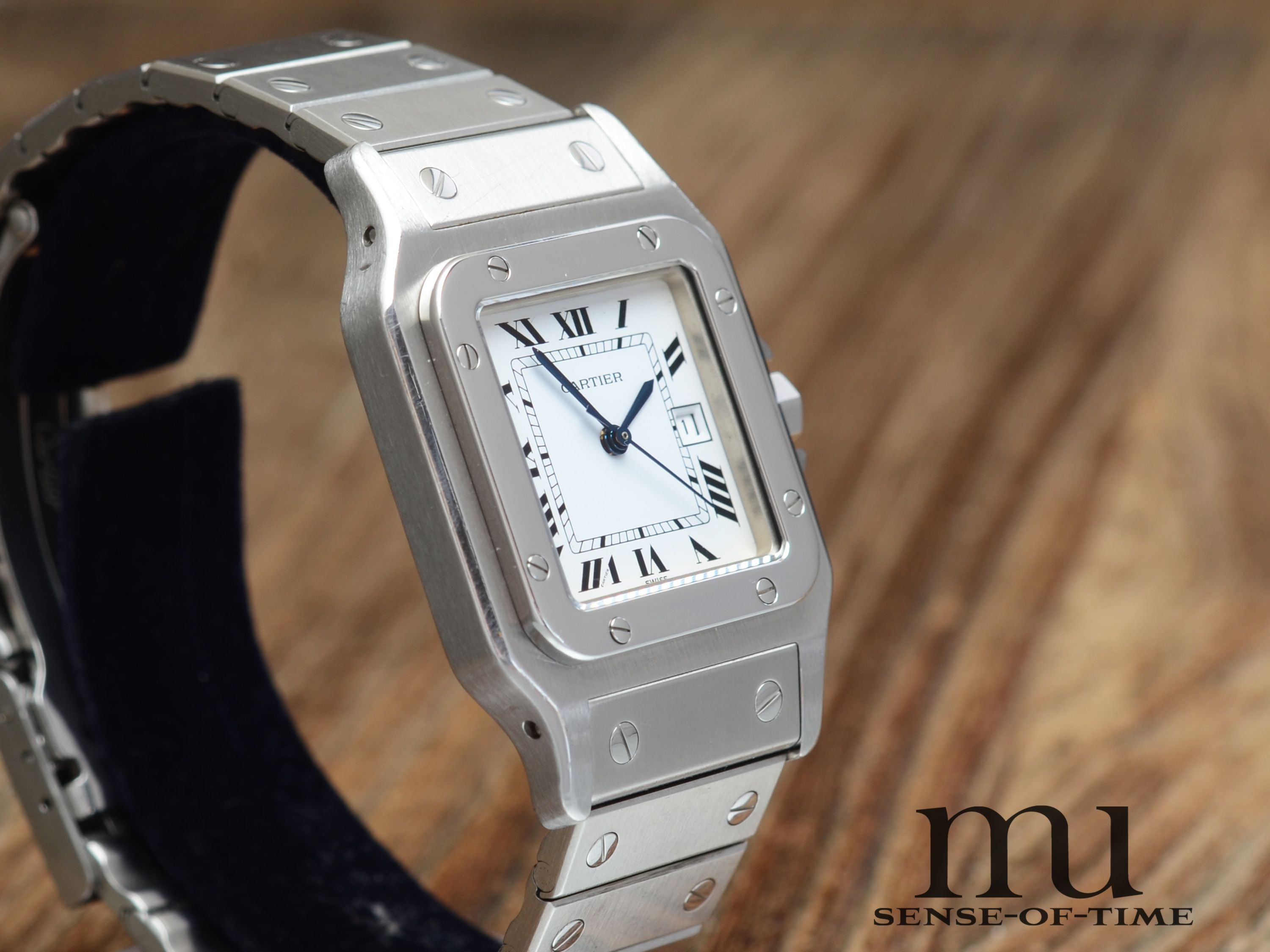 Cartier Santos Automatik Stahl Medium, Ref.: 2960
