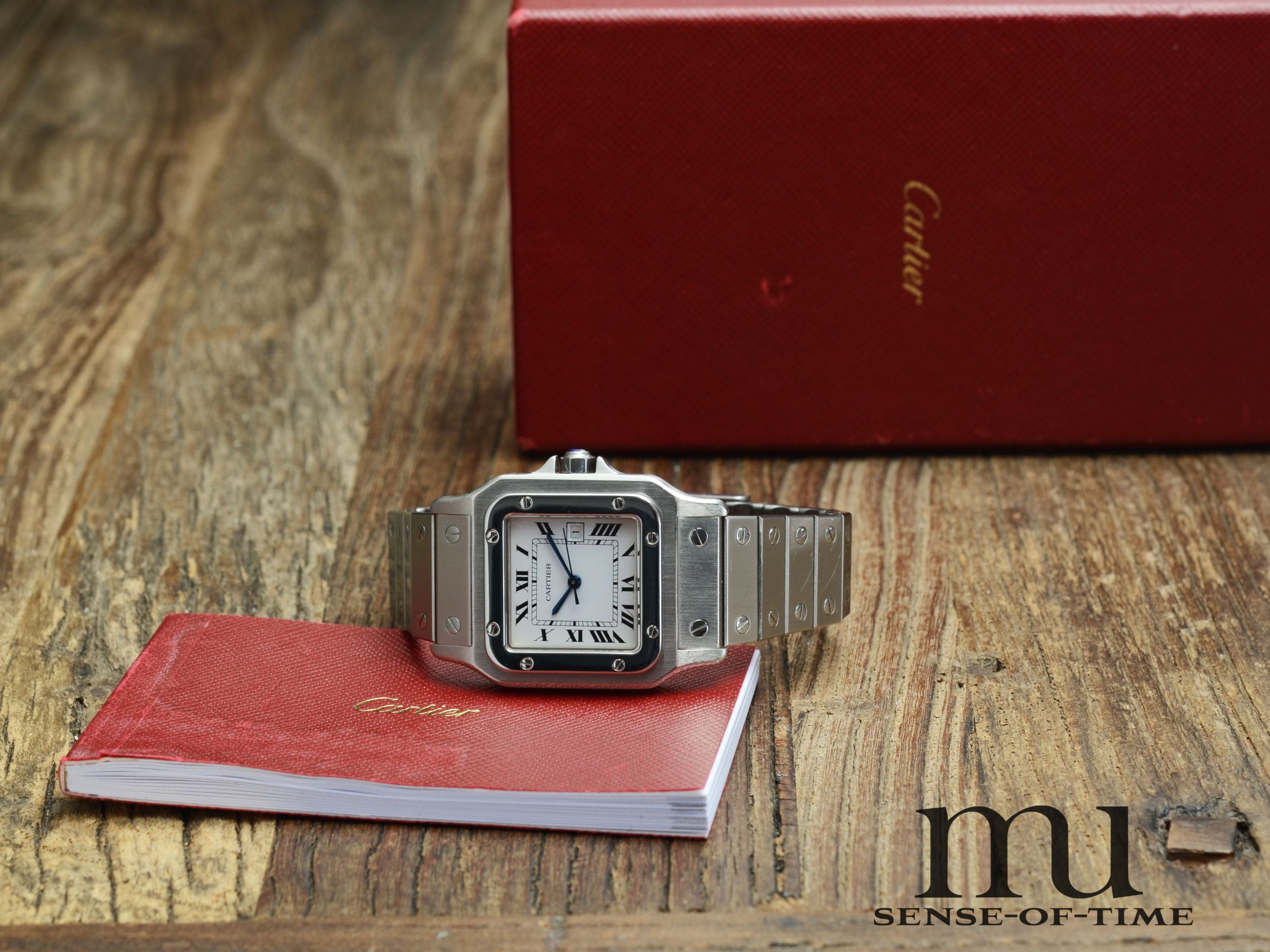 Cartier Santos Automatik Stahl Medium, Ref.: 2960