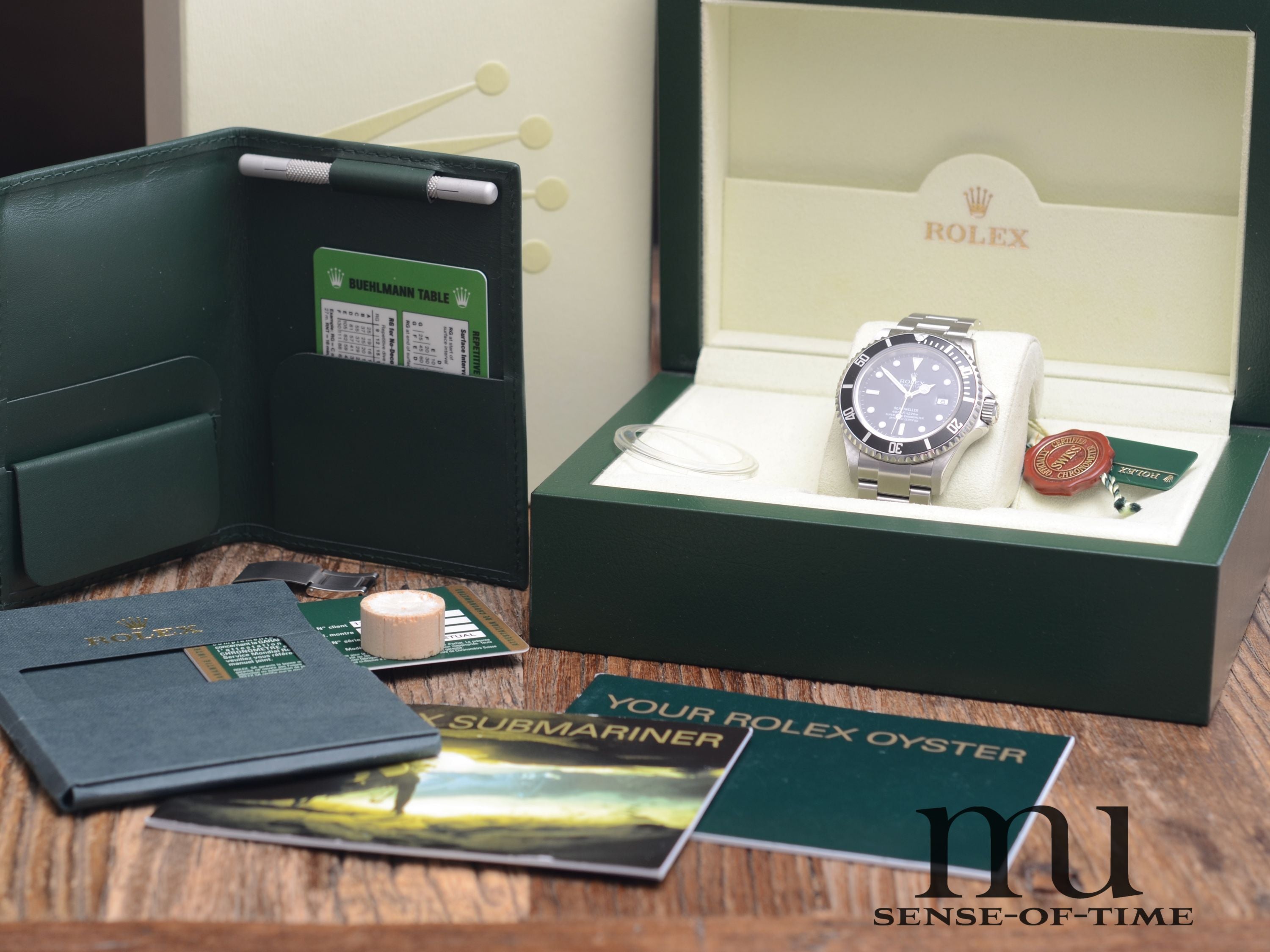 Rolex Sea Dweller 4000 mit Tool Kit NOS Stickers, Ref.: 16600