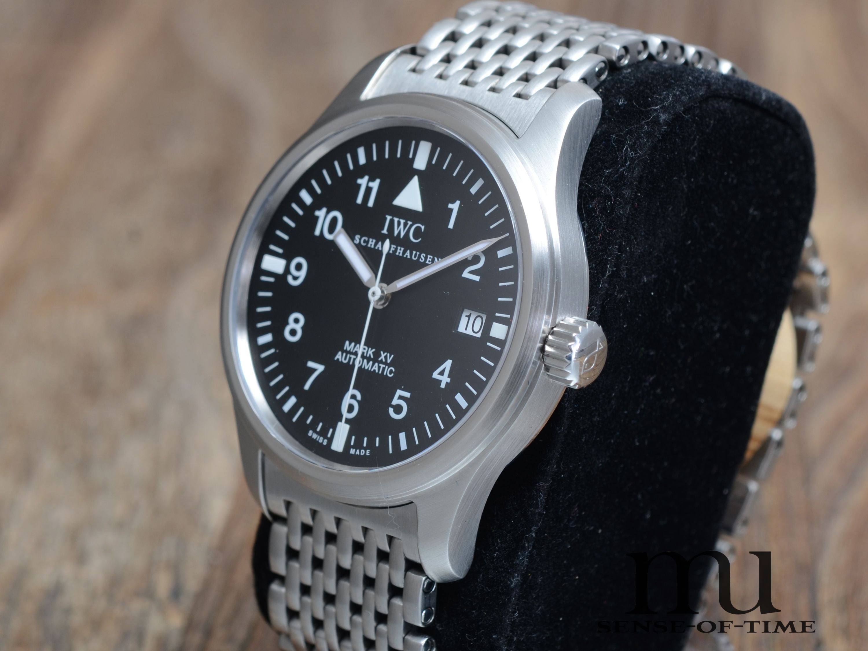 IWC Mark XV Fliegeruhr mit Bead of Rise Bracelet Pilot's Watch, IW3253