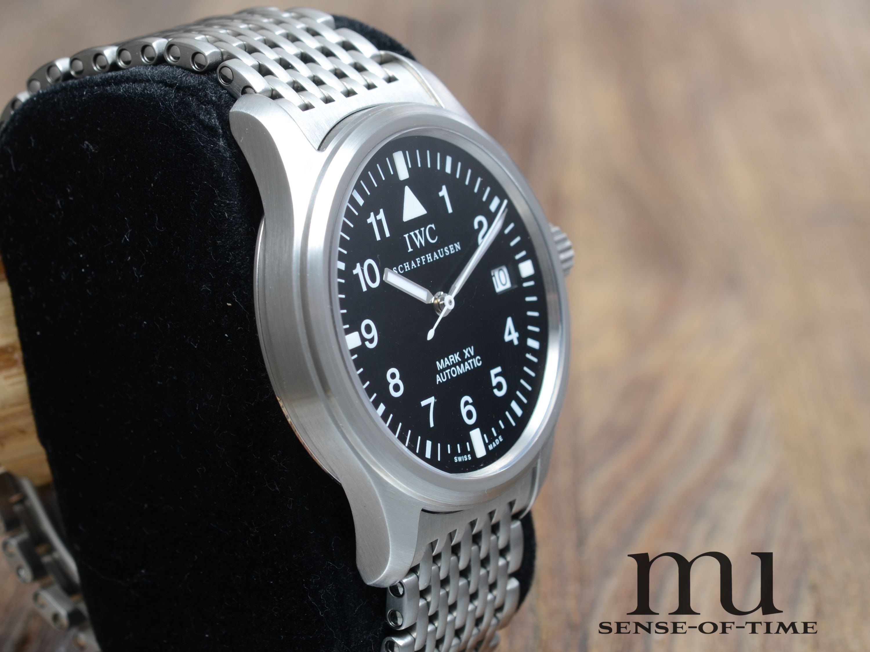 IWC Mark XV Fliegeruhr mit Bead of Rise Bracelet Pilot's Watch, IW3253