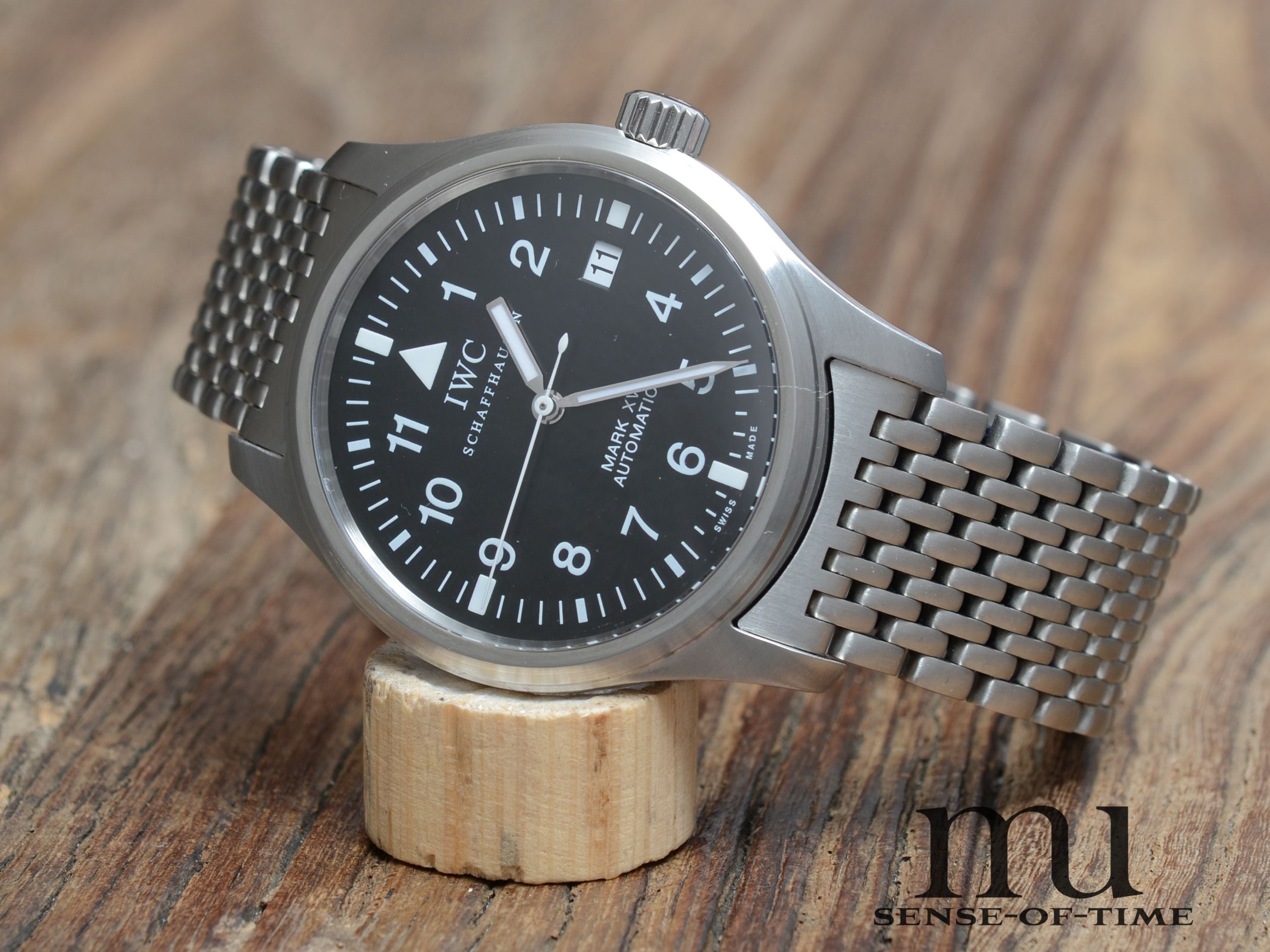 IWC Mark XV Fliegeruhr mit Bead of Rise Bracelet Pilot's Watch, IW3253