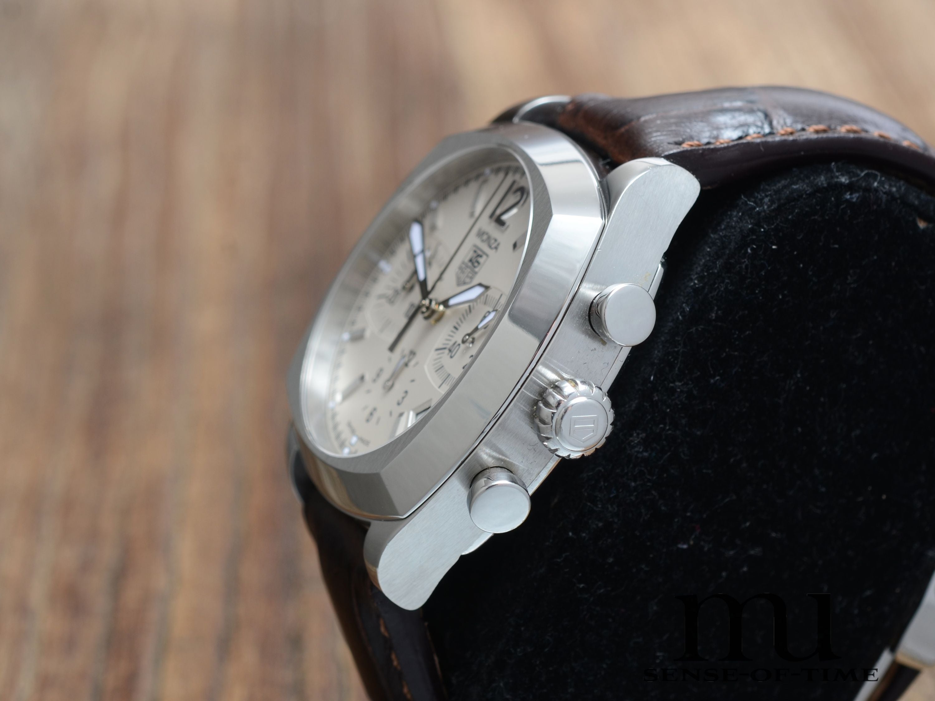 Tag Heuer Monza Chronograph, weißes Zifferblatt, Ref.: CR2114