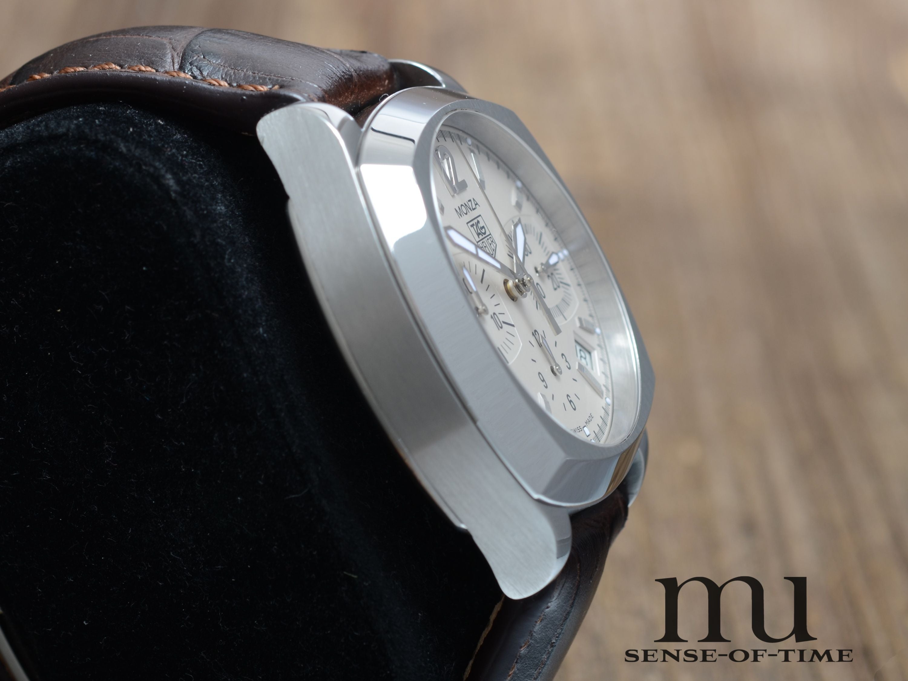 Tag Heuer Monza Chronograph, weißes Zifferblatt, Ref.: CR2114