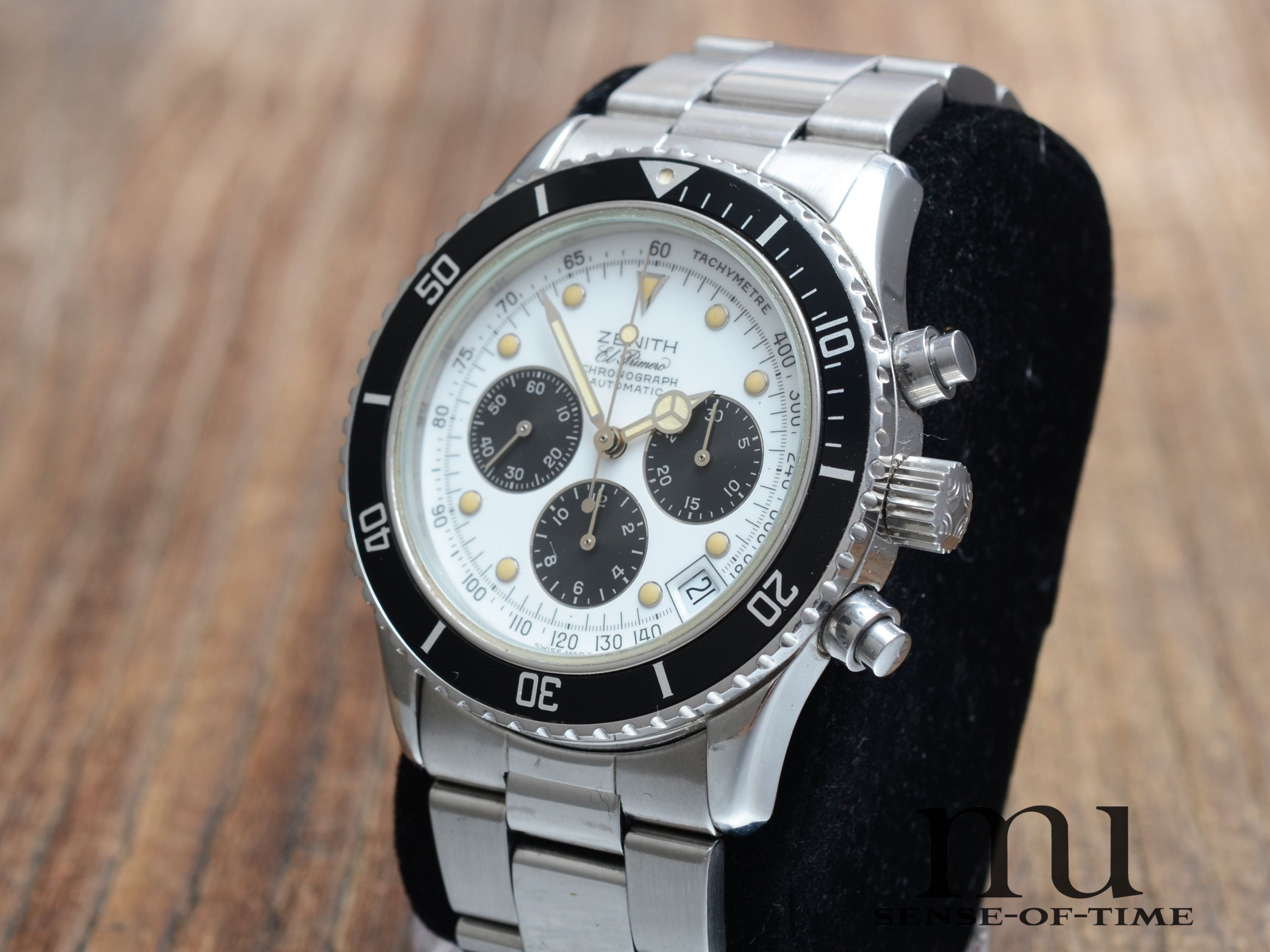 Zenith de Luca el primero, Vintage, Stahlband, Tritium, Ref.: 0310