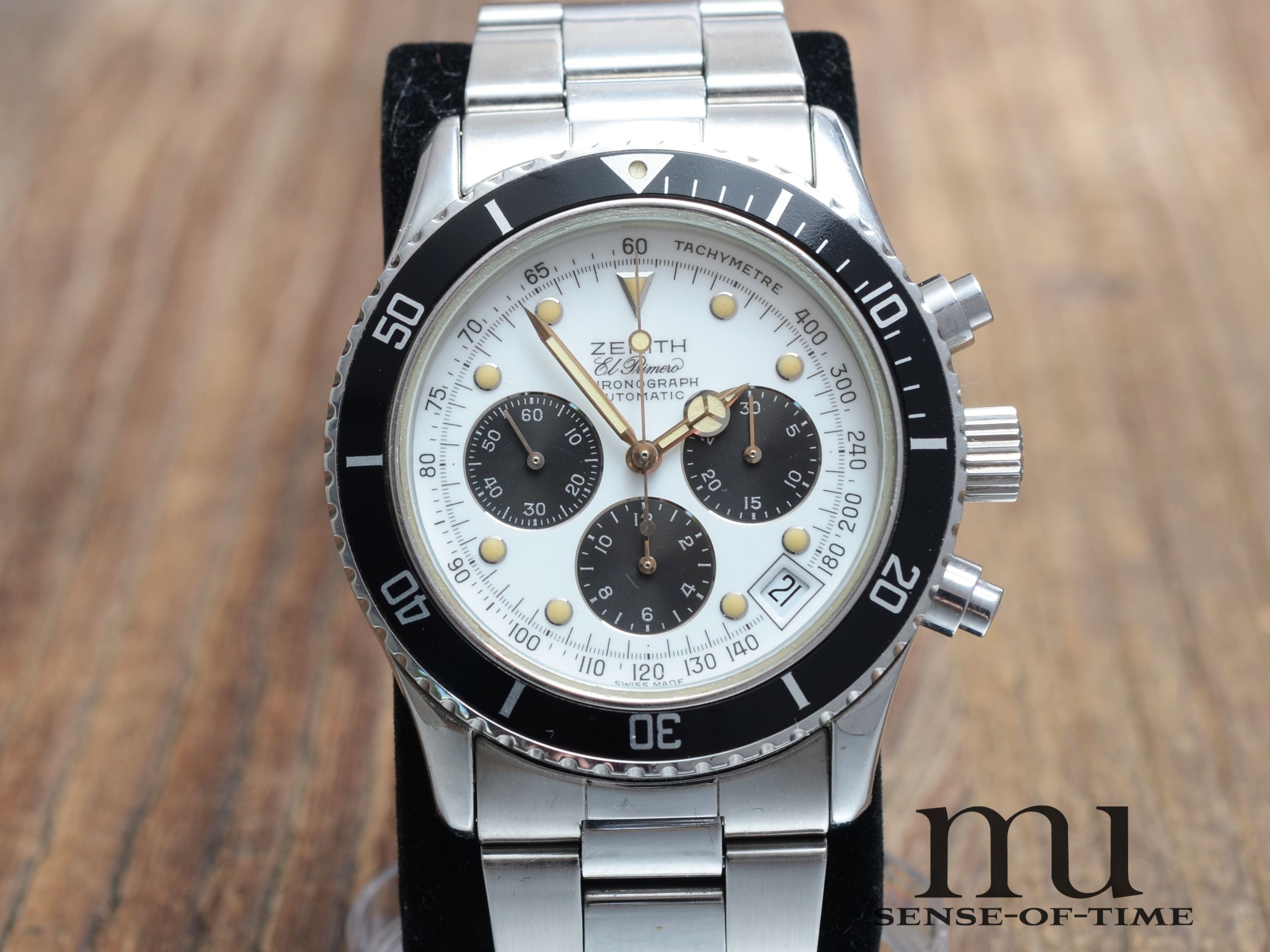 Zenith de Luca el primero, Vintage, Stahlband, Tritium, Ref.: 0310