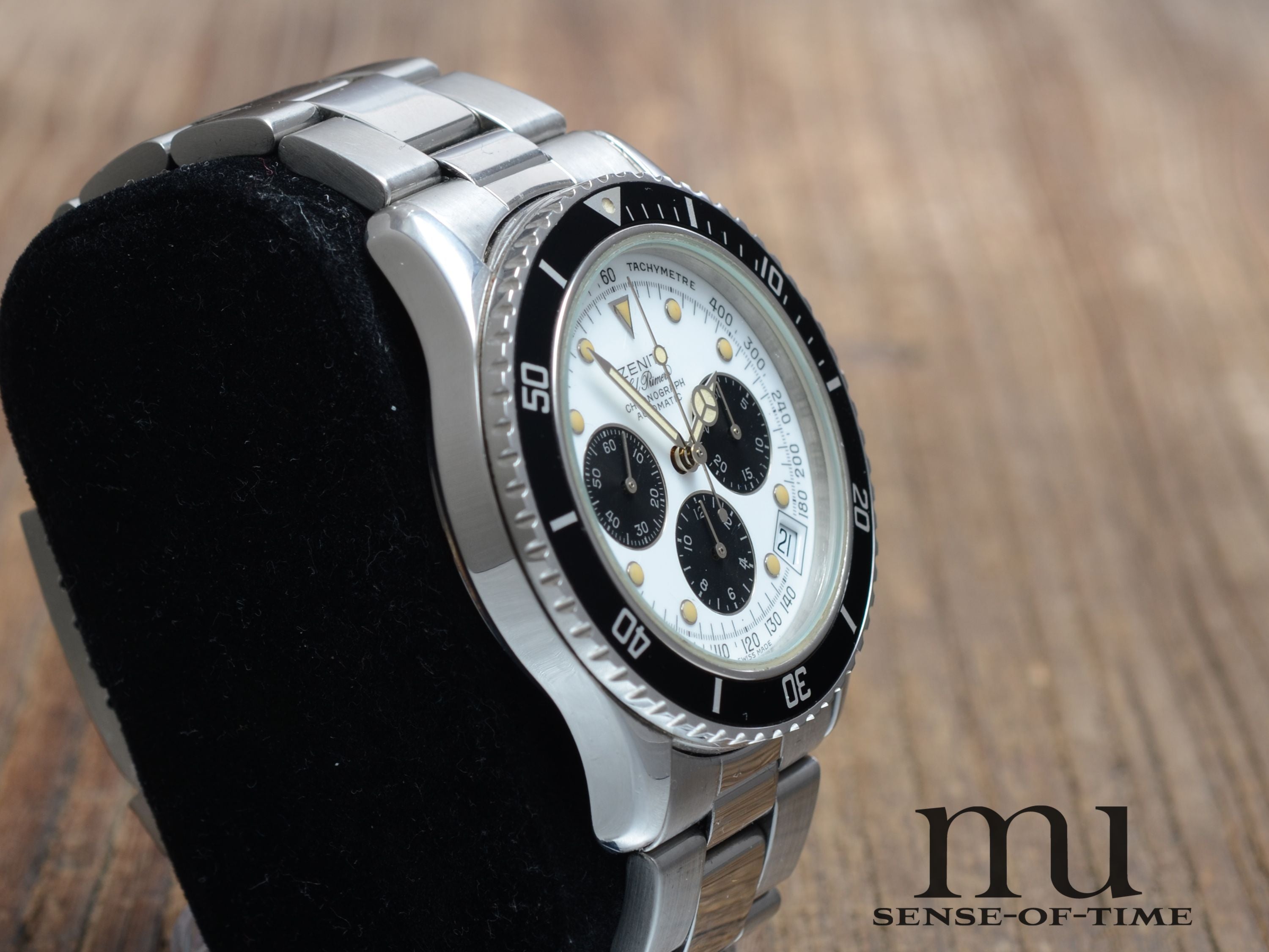 Zenith de Luca el primero, Vintage, Stahlband, Tritium, Ref.: 0310