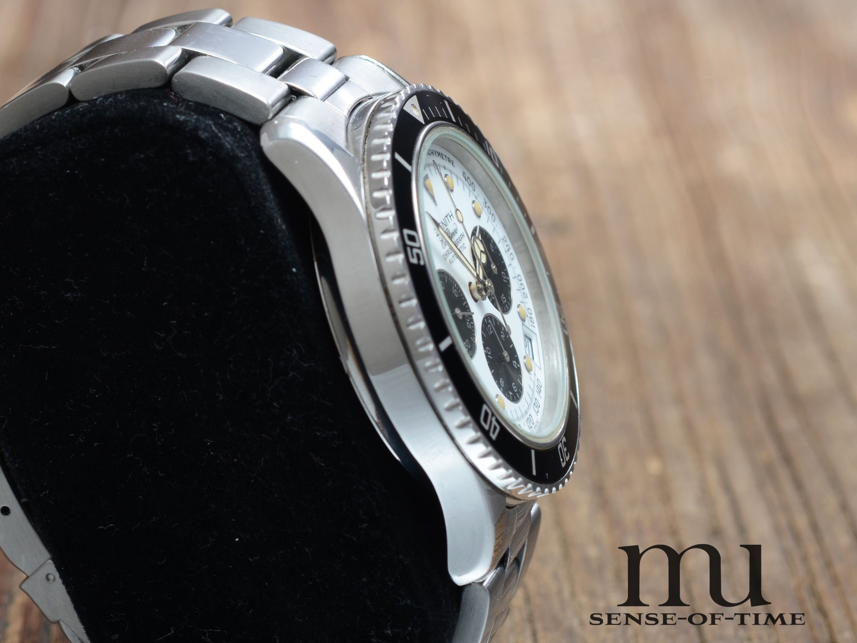 Zenith de Luca el primero, Vintage, Stahlband, Tritium, Ref.: 0310