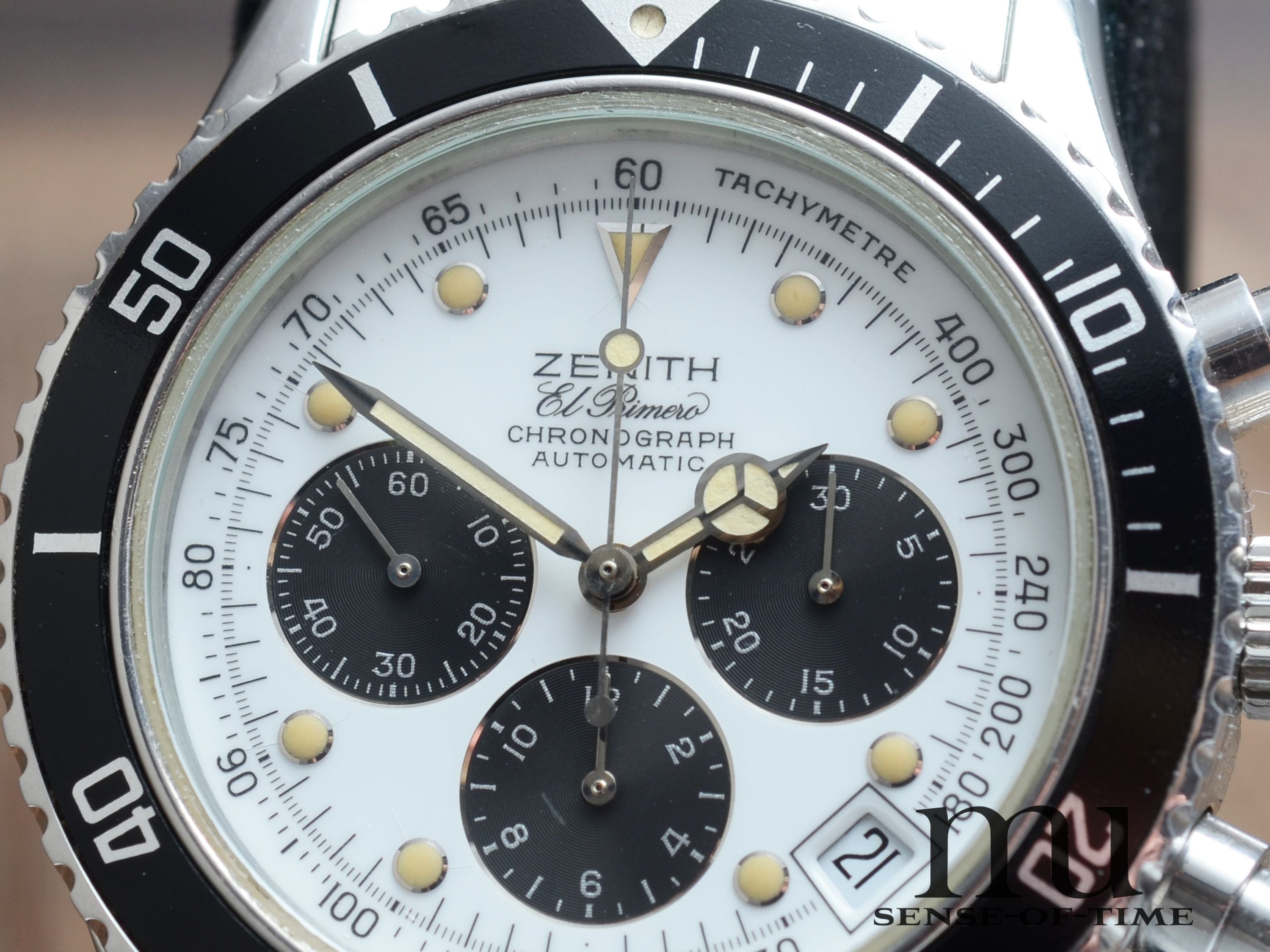 Zenith de Luca el primero, Vintage, Stahlband, Tritium, Ref.: 0310