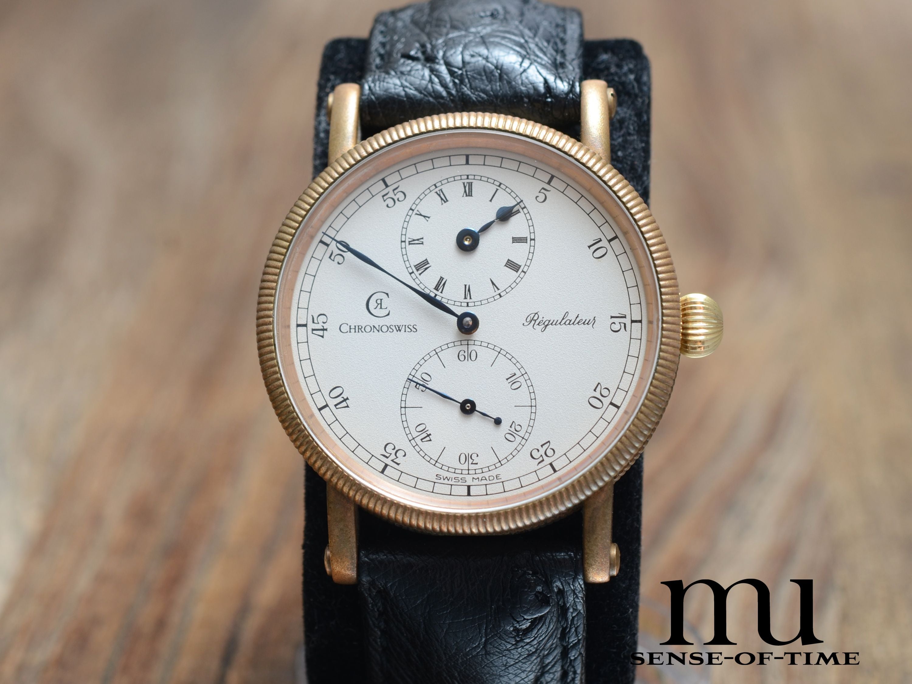 Chronoswiss Regulateur Bronze, 1. Serie Handaufzug-Kaliber, Ref.: CH6327