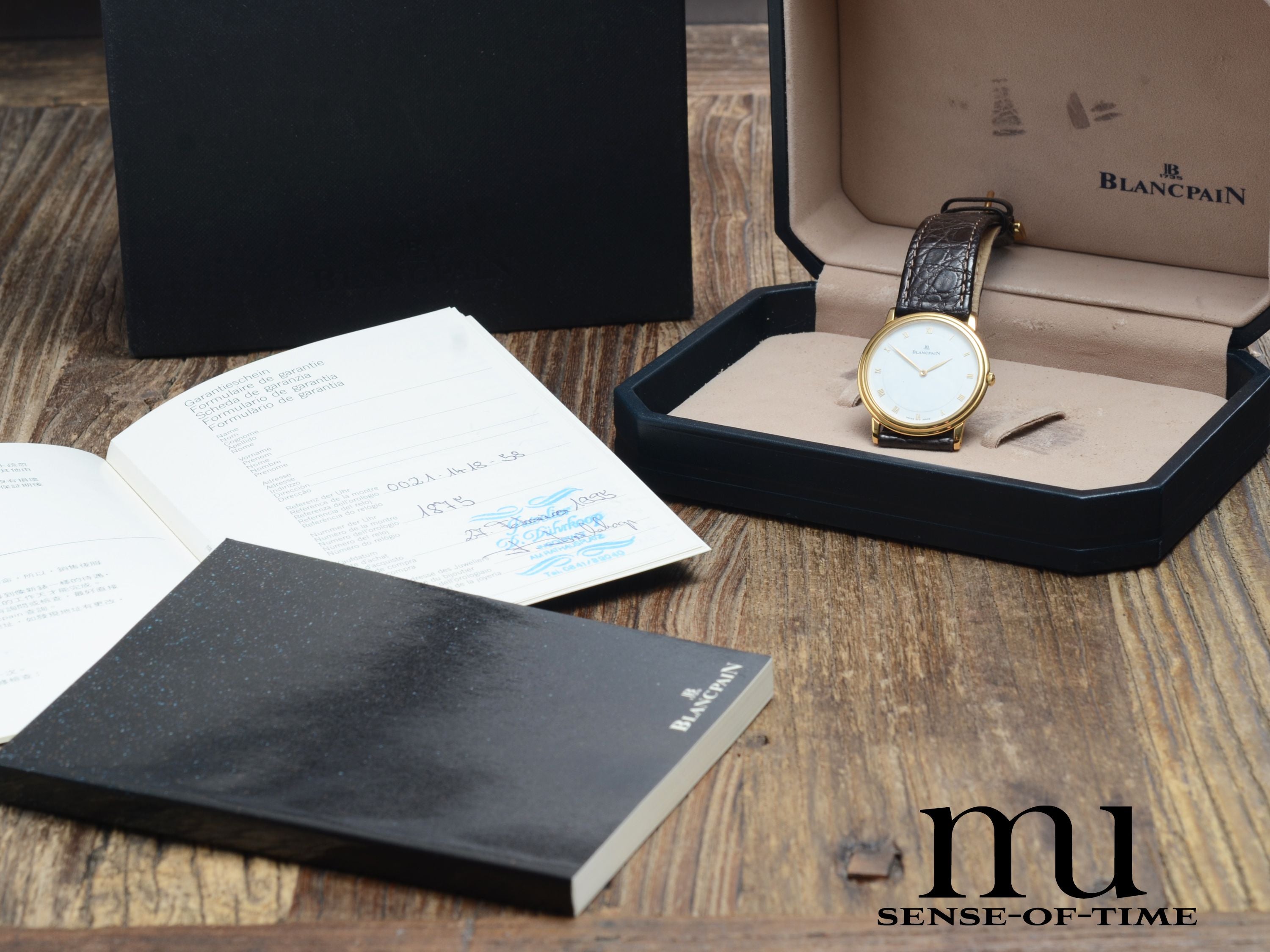 Blancpain Villeret Ultra Slim 18kt Gold Handaufzug, Ref.: 0021-1418