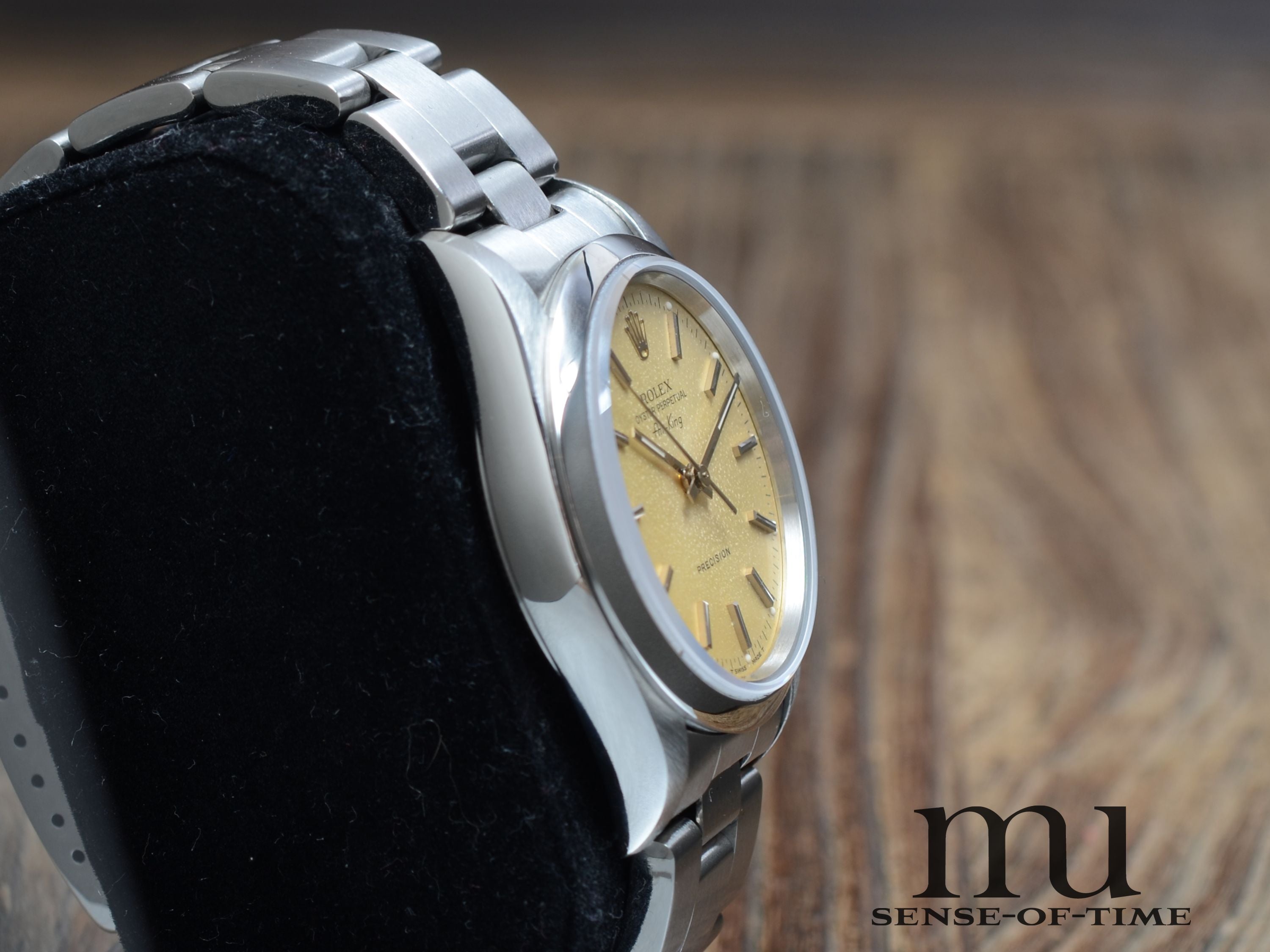 Rolex Air King Vintage, gelbes Patina-Dial, Lemonking, Ref.: 14000