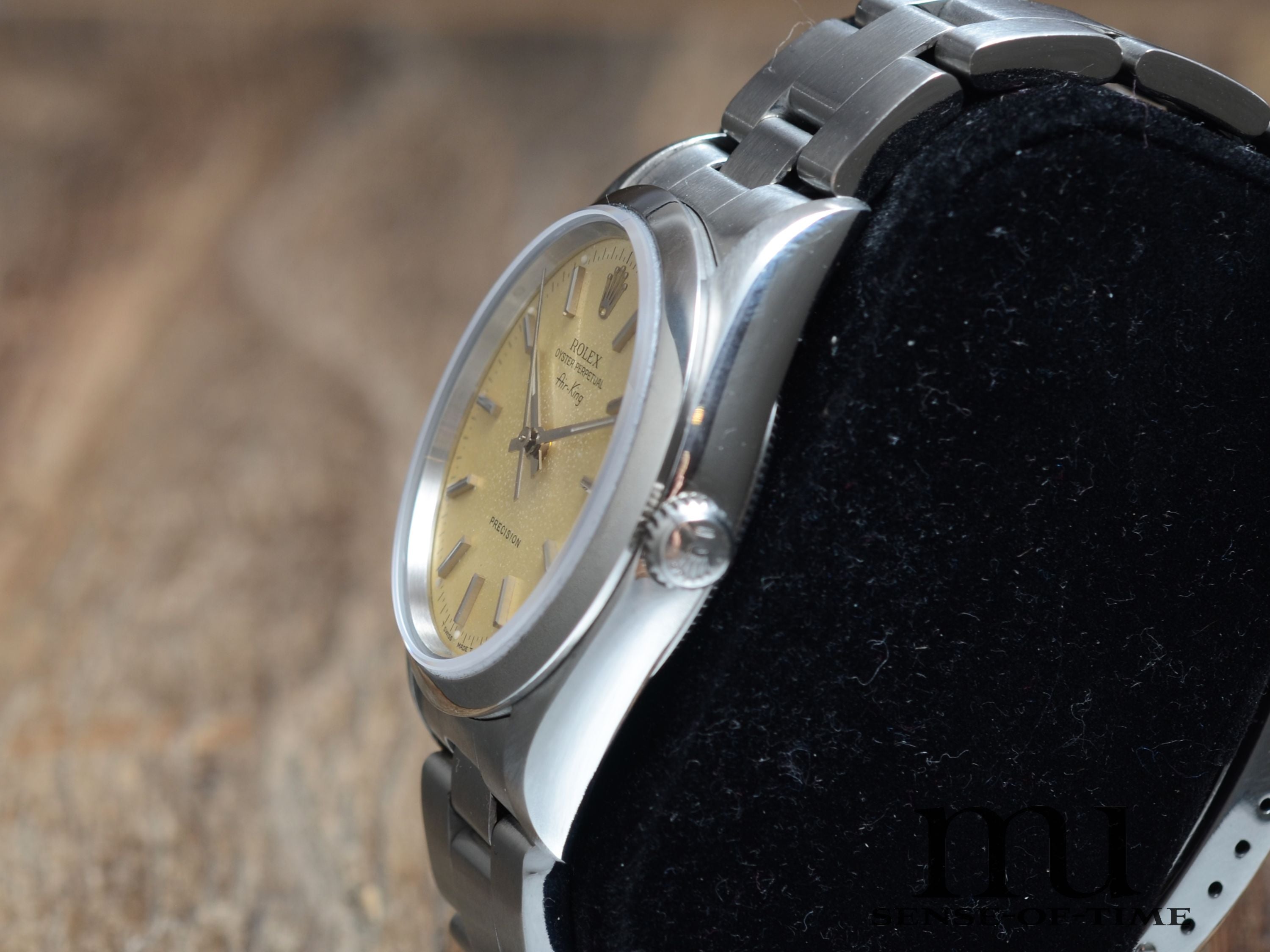 Rolex Air King Vintage, gelbes Patina-Dial, Lemonking, Ref.: 14000