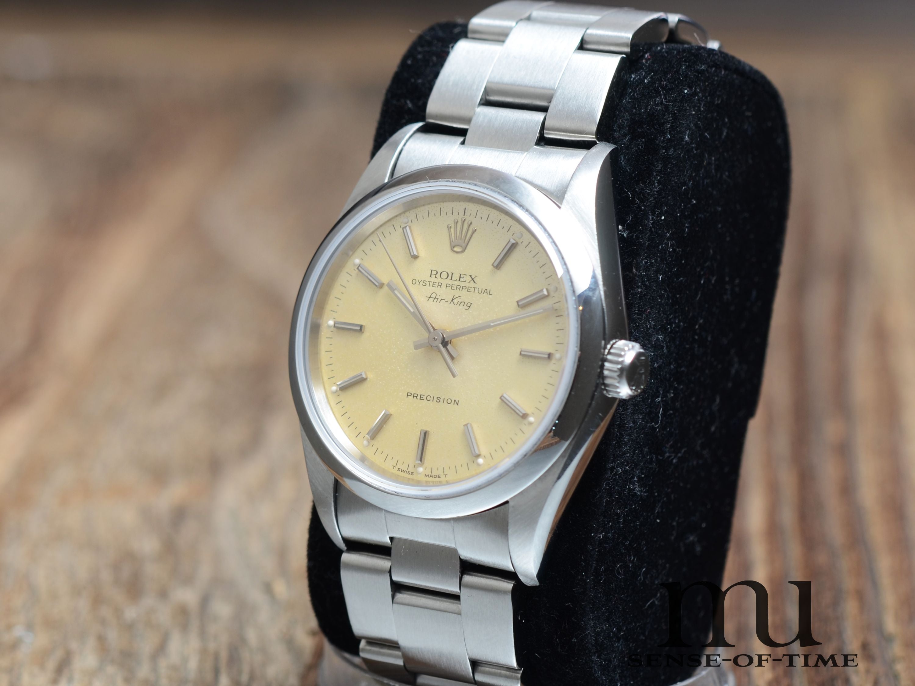 Rolex Air King Vintage, gelbes Patina-Dial, Lemonking, Ref.: 14000