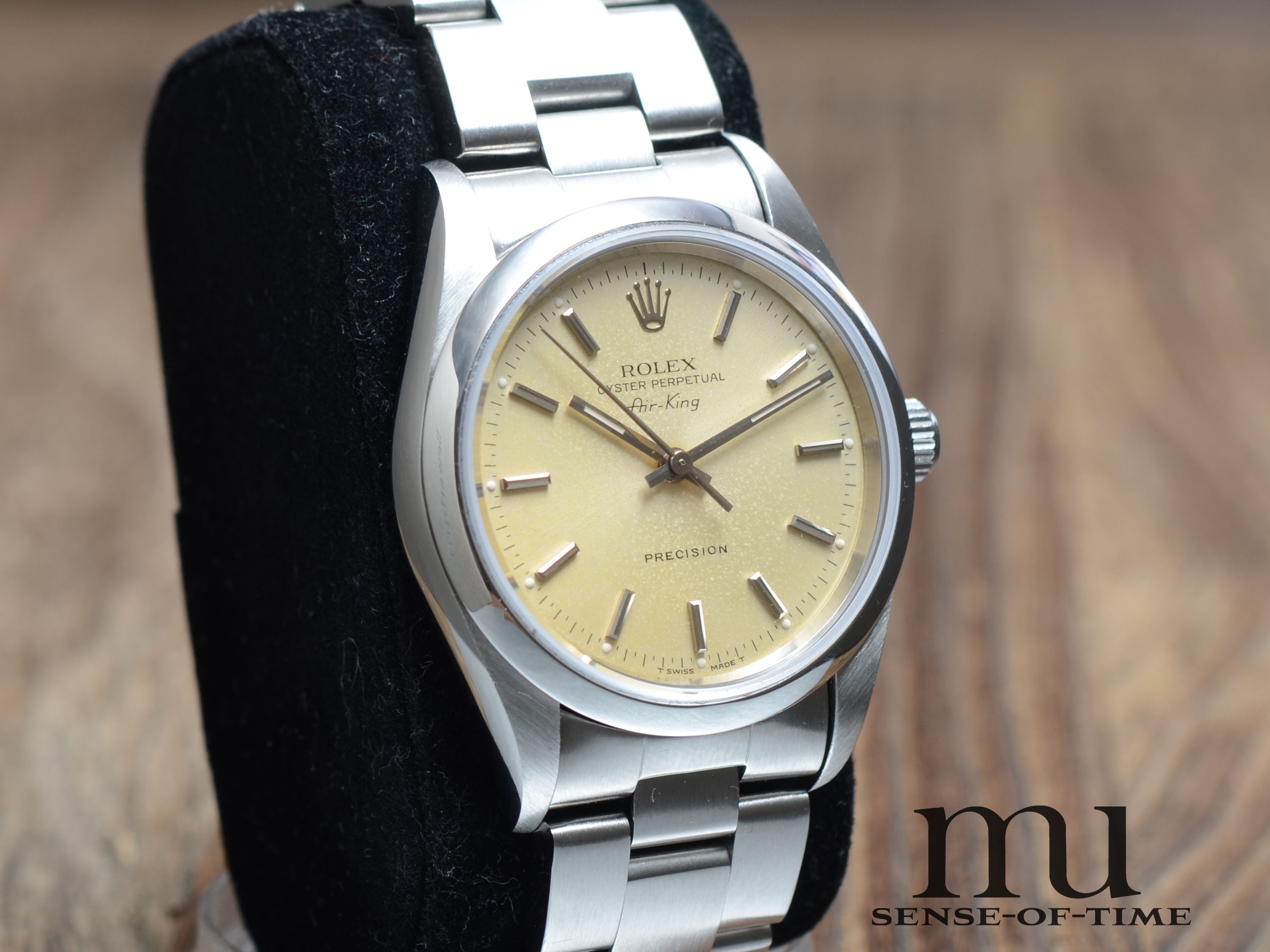 Rolex Air King Vintage, gelbes Patina-Dial, Lemonking, Ref.: 14000