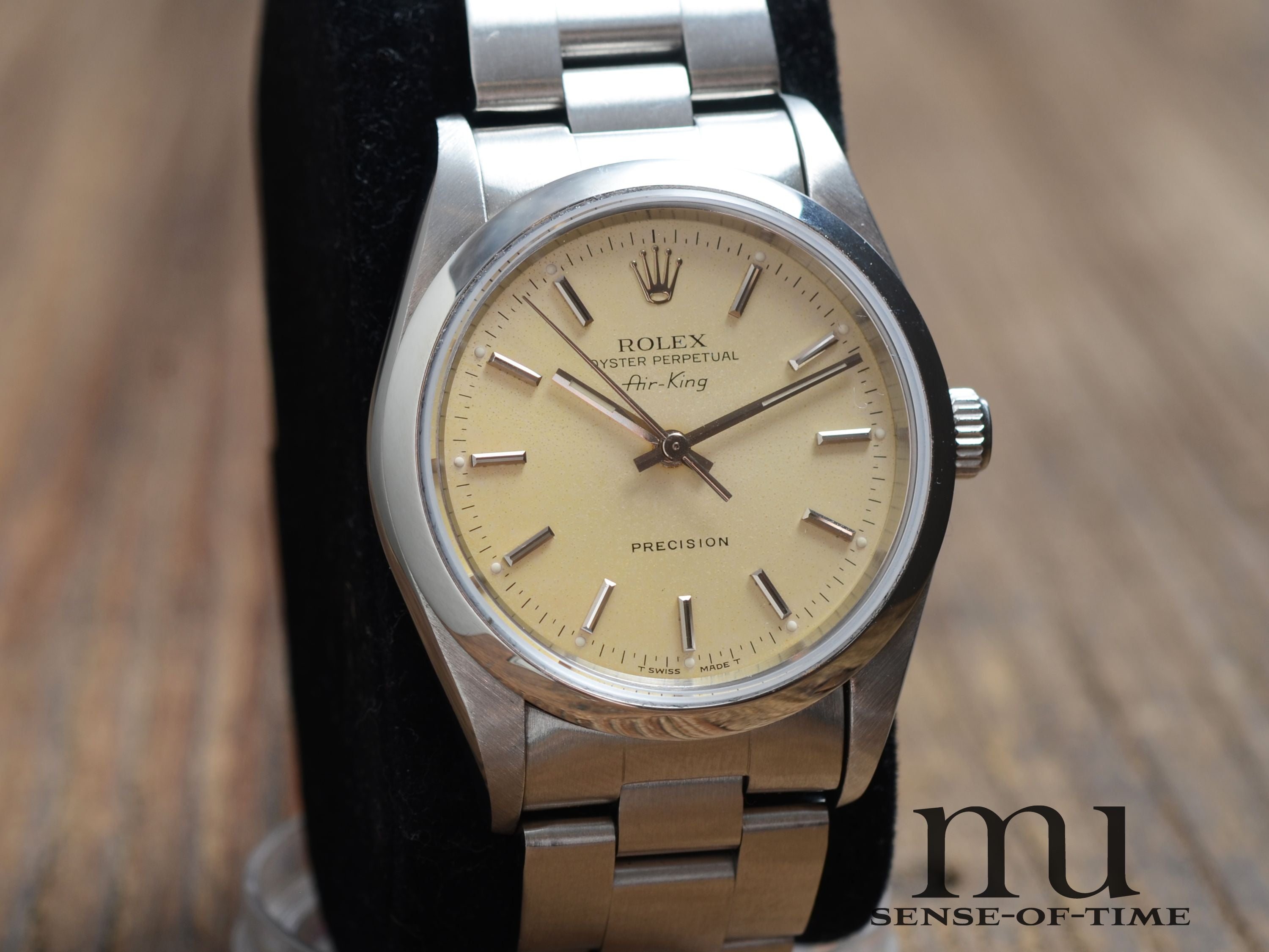Rolex Air King Vintage, gelbes Patina-Dial, Lemonking, Ref.: 14000