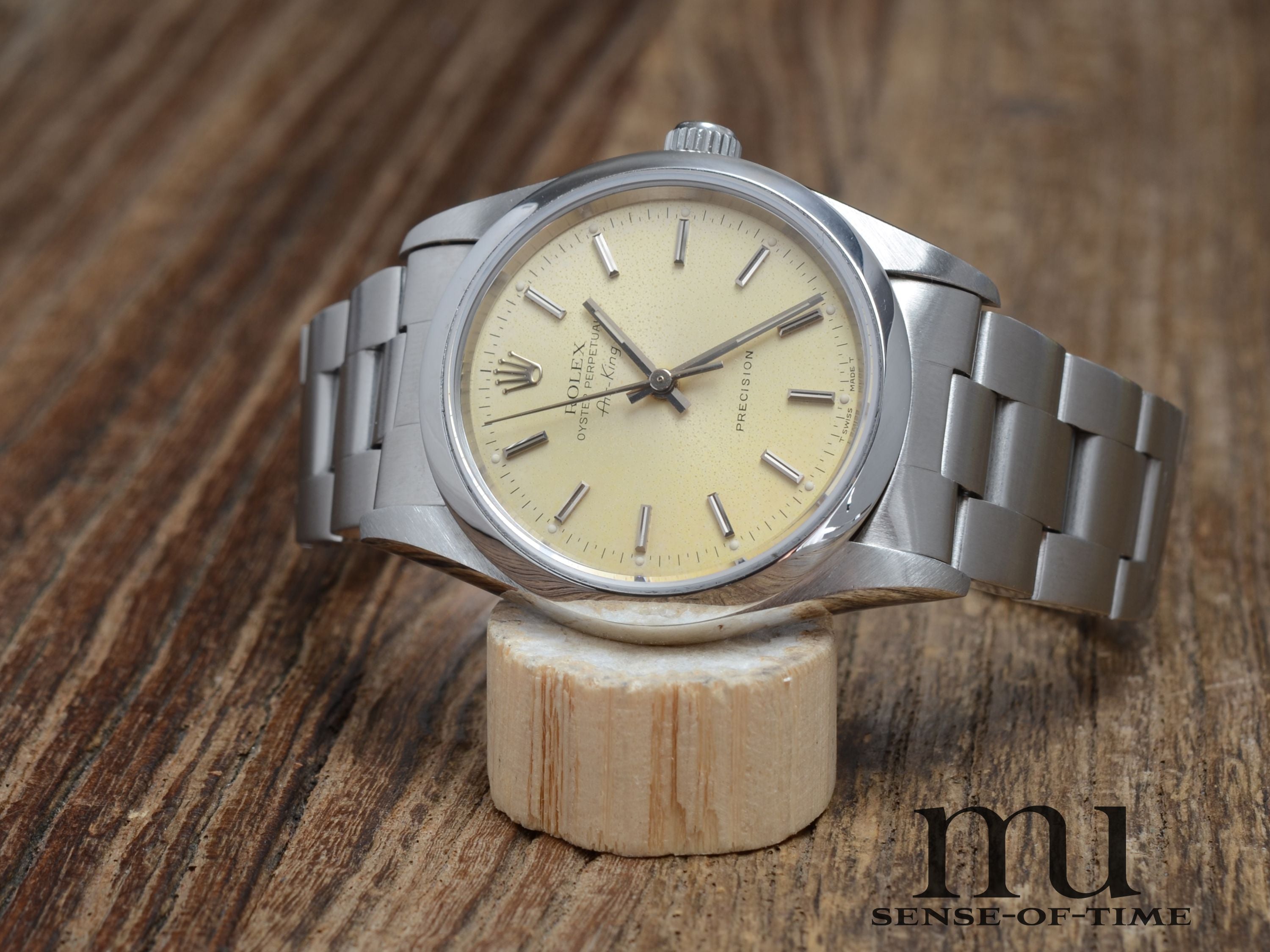 Rolex Air King Vintage, gelbes Patina-Dial, Lemonking, Ref.: 14000